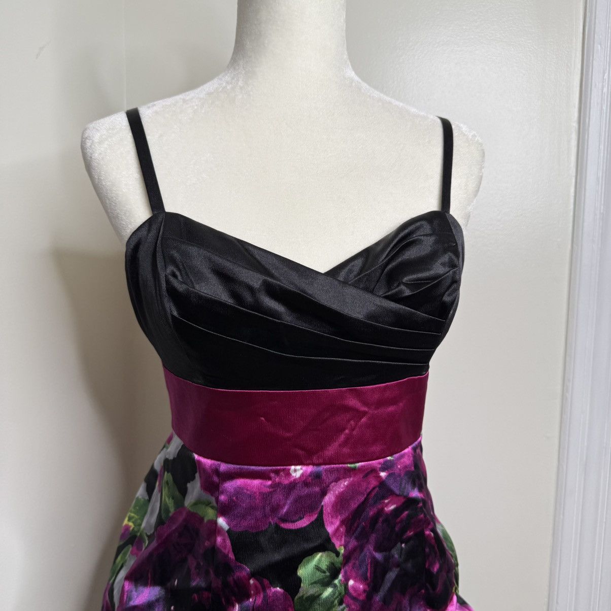 Vintage IZ Beyer Y2K Floral Bubble Dress Juniors Sz 11 Prom Party Size L / US 10 / IT 46 - 4 Thumbnail