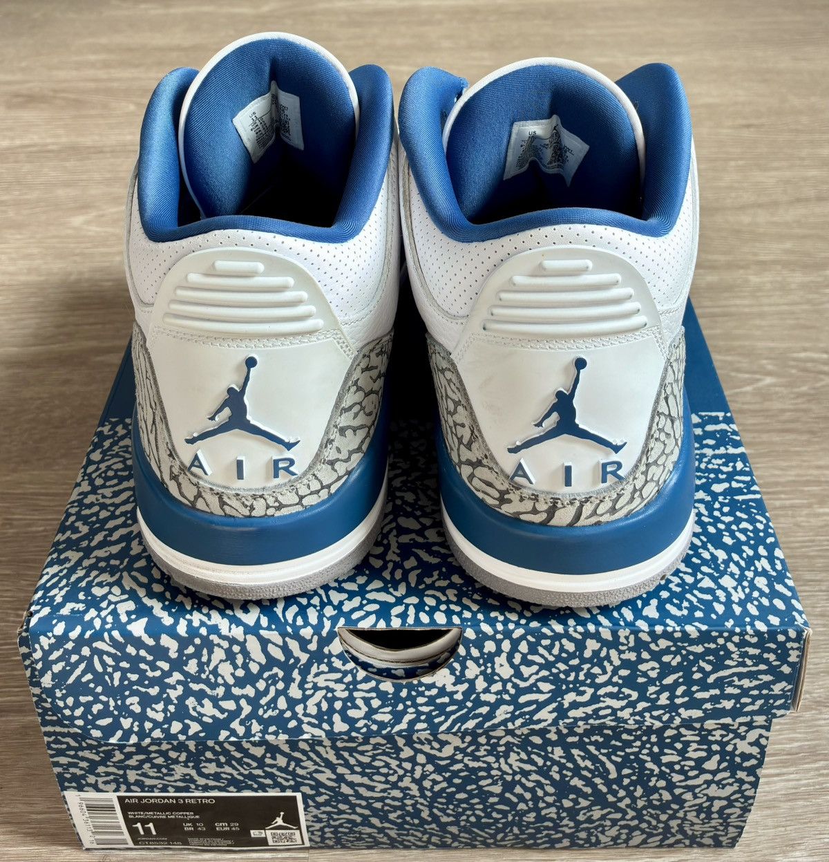 Jordan Brand Jordan 3 Retro Wizards Size US 11 / EU 44 - 4 Thumbnail