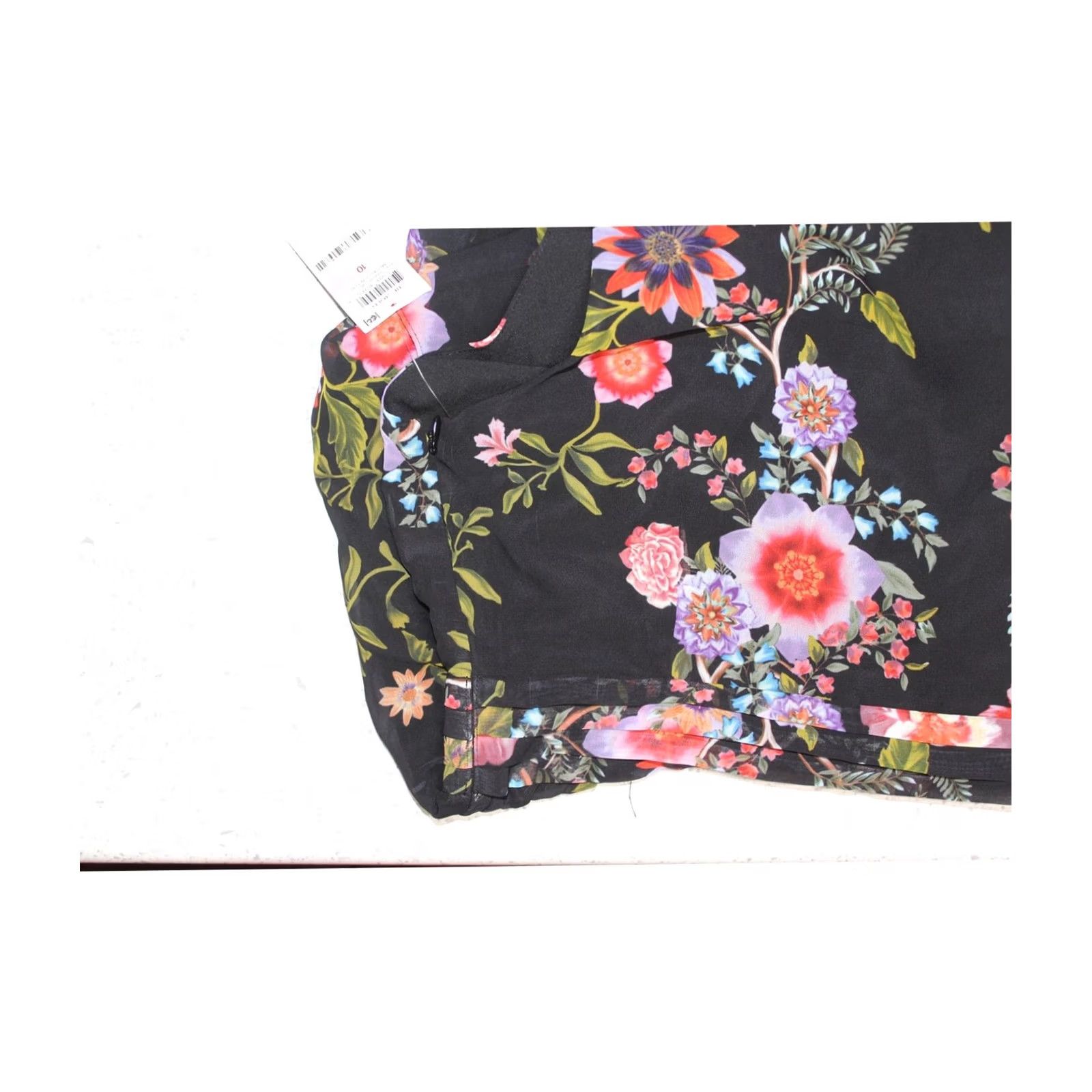 Vintage I.N.C Womens Midi Dress black 10 Handkerchief Hem Size L / US 10 / IT 46 - 3 Thumbnail