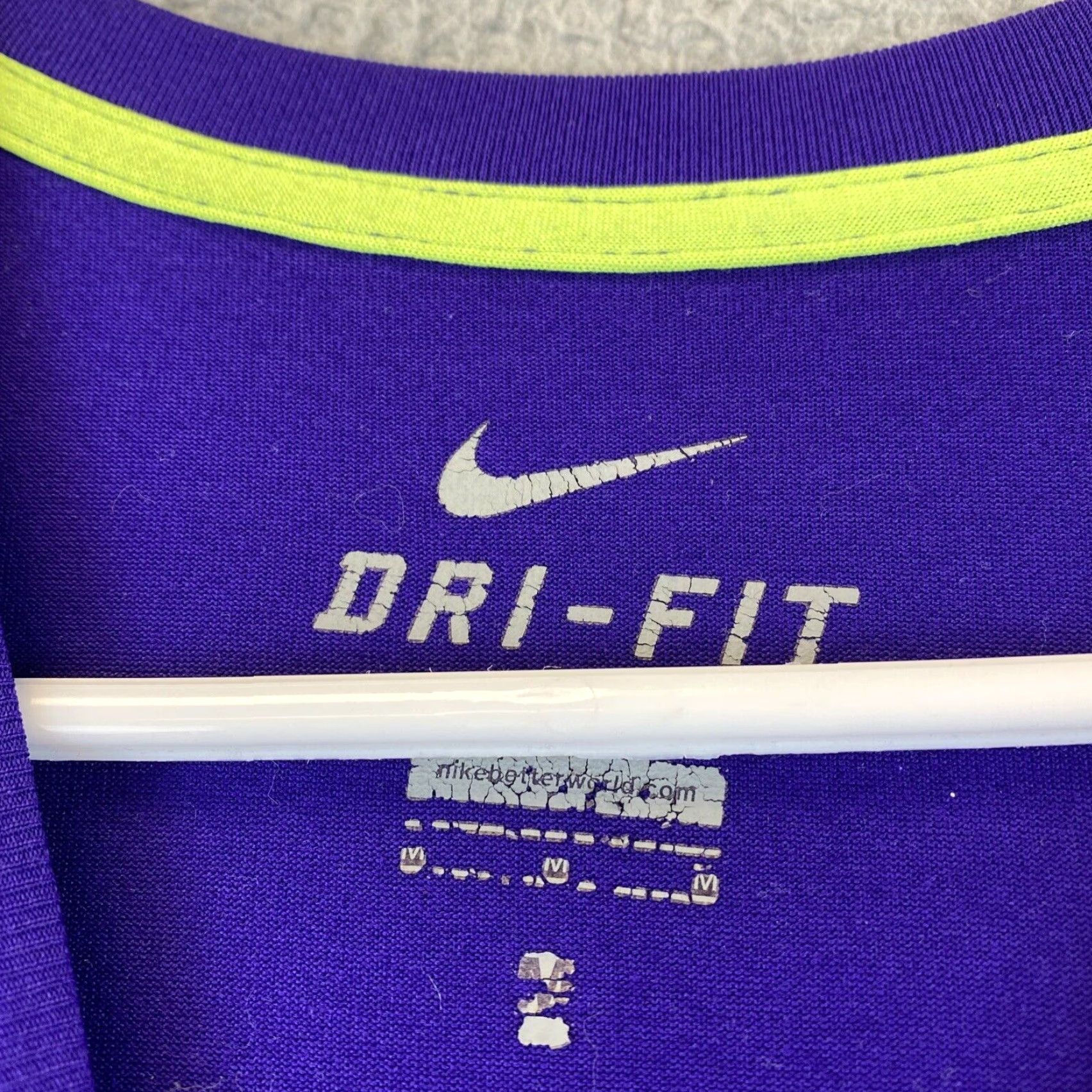 Nike Nike T-Shirt Short Sleeve Swoosh Logo Purple S Adult Small Regular Nike 67-1 Mens Size US S / EU 44-46 / 1 - 4 Thumbnail