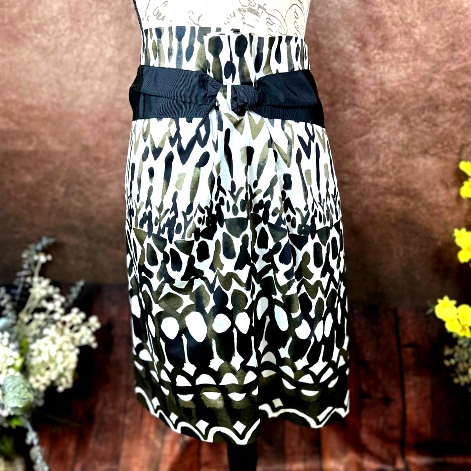 Elie Tahari Elie Tahari Abigail Skirt Black Belt Sand Dune Size 14 Size 36" / US 14 / IT 50 - 4 Thumbnail