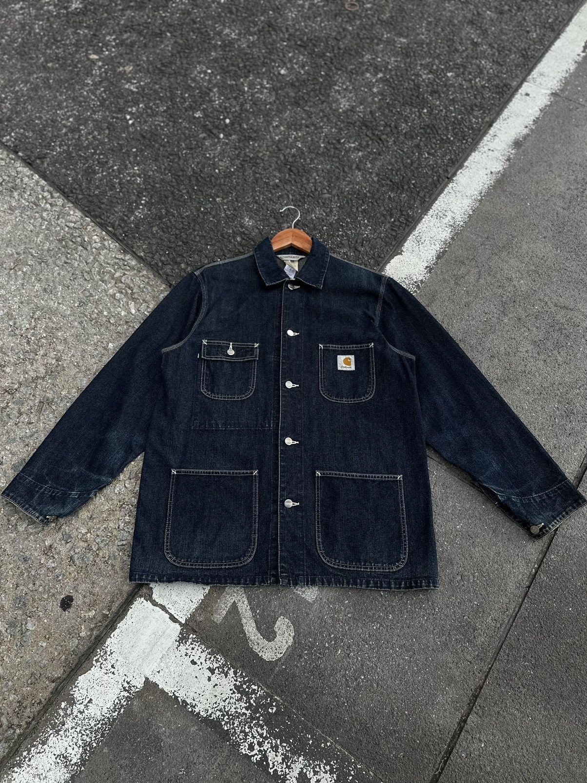CARHATT WORKWEAR VINTAGE DENIM MICHIGAN JACKET