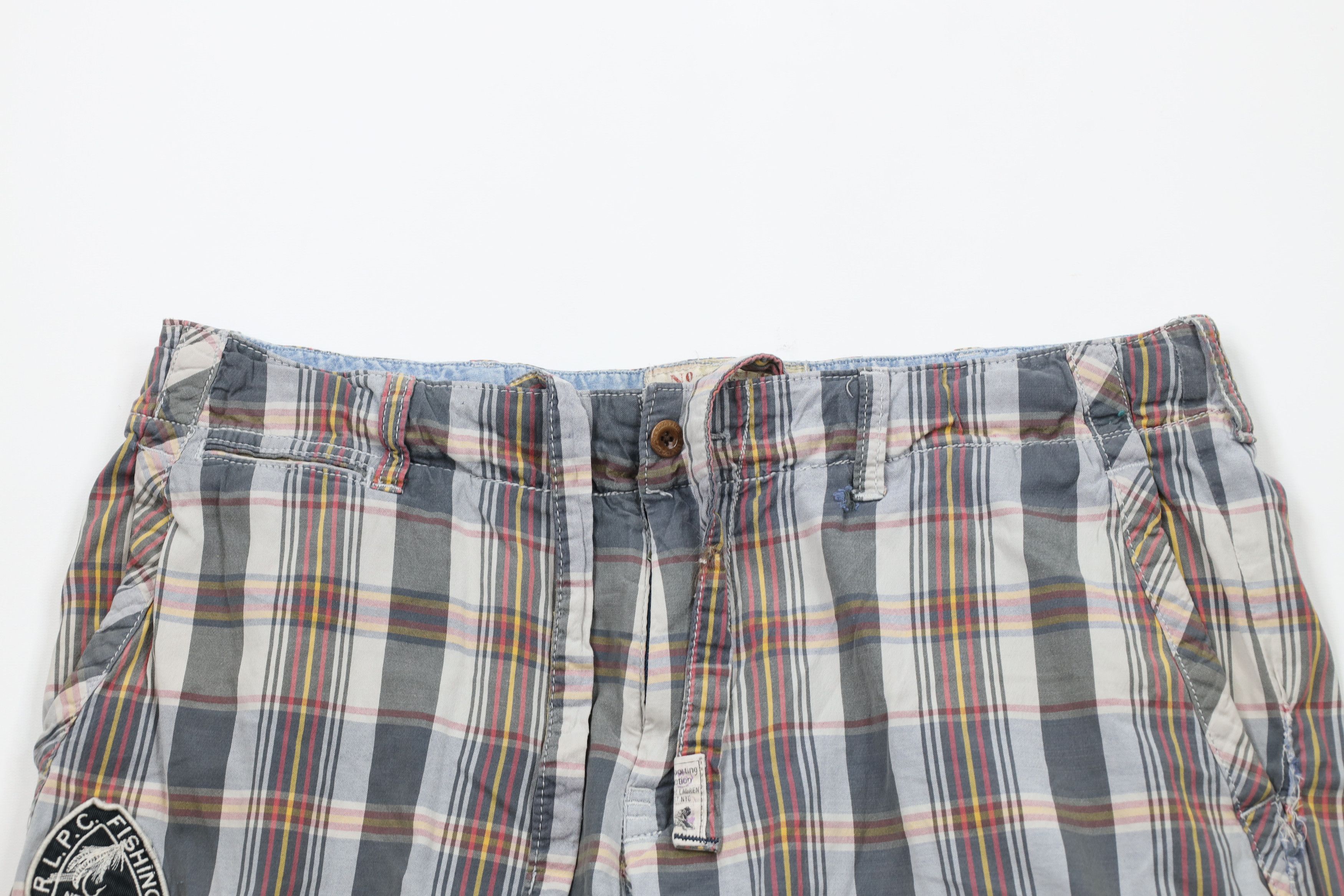 Ralph Lauren × Vintage Vintage 90s Ralph Lauren Spell Fishing Club New York Shorts Size US 34 / EU 50 - 2 Thumbnail
