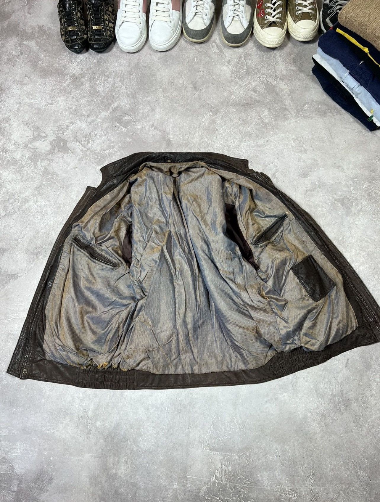 Vintage Vintage Biker Leather Y2k Bomber Jacket Size US M / EU 48-50 / 2 - 7 Thumbnail