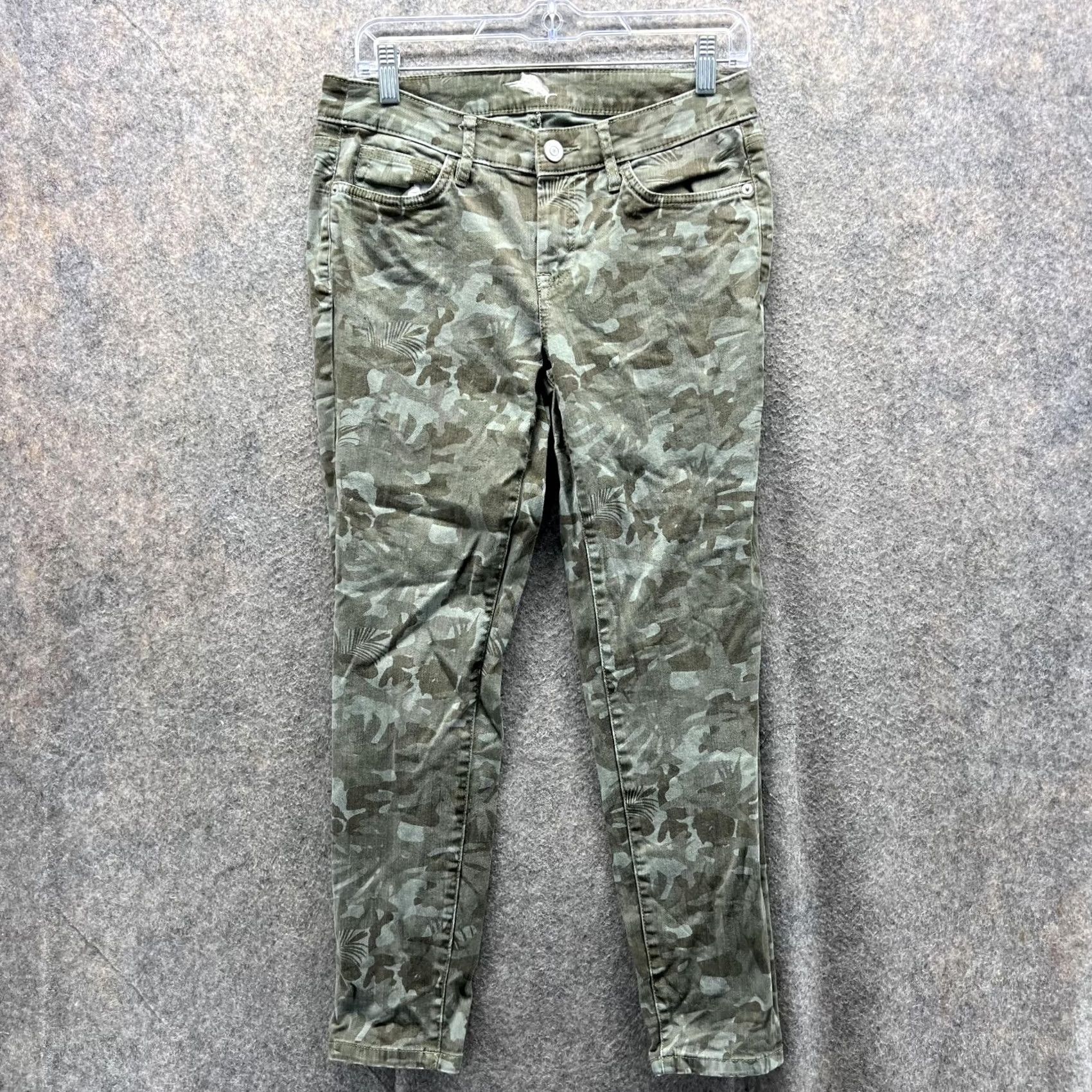 Tommy Bahama Tommy Bahama Pants Women 4 28 Camouflage Skinny Ankle Cotton Tencel Casual Cotton Green 26 In Inseam Pockets Size 27" / US 4 / IT 40 - 2 Thumbnail