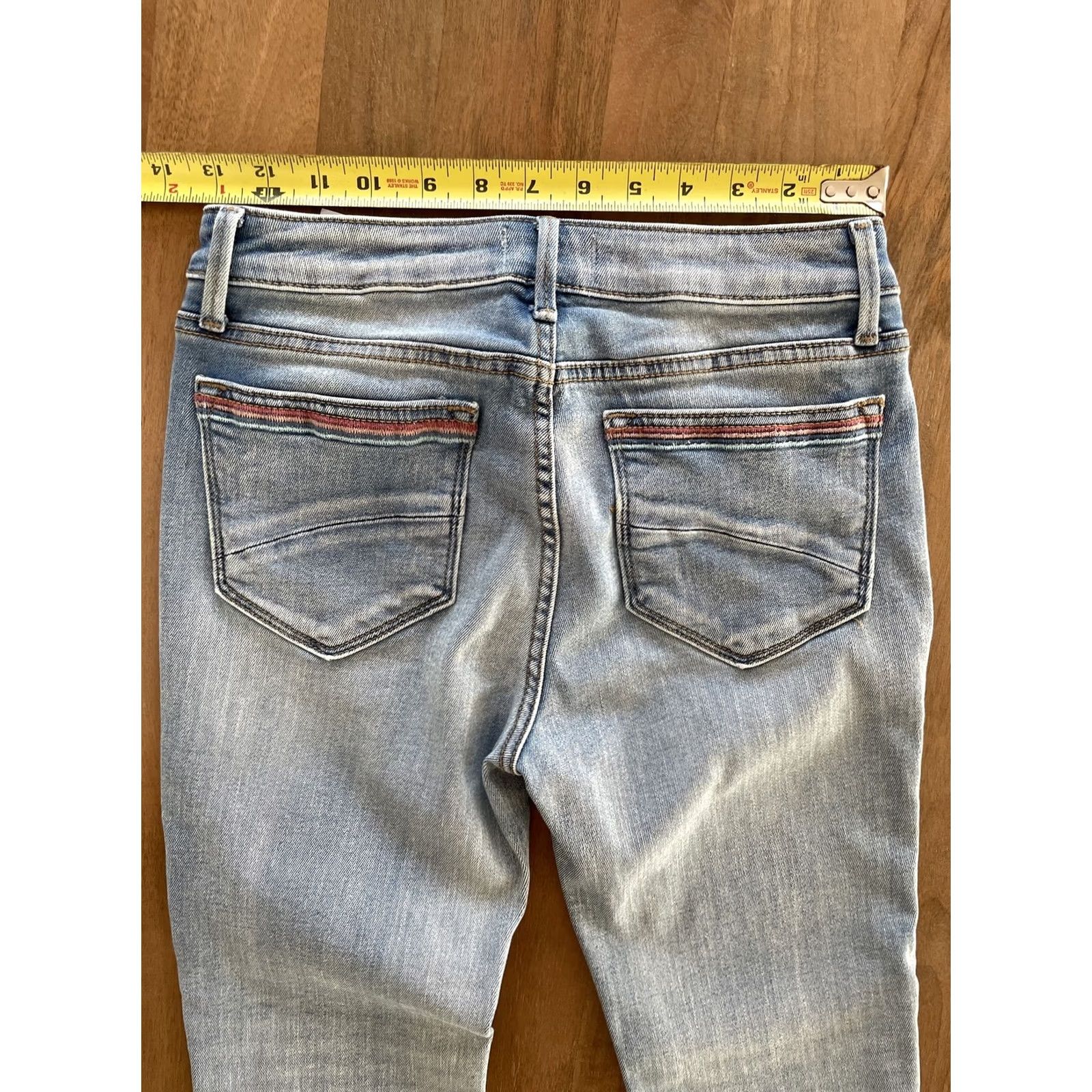 Vintage Driftwood Colette Jeans Women 26x26 Cotton Polyester Spandex Denim Straight Festival Bohemian Embroidered Logo Zipper Button Jeans Women Size 26" / US 2 / IT 38 - 5 Thumbnail