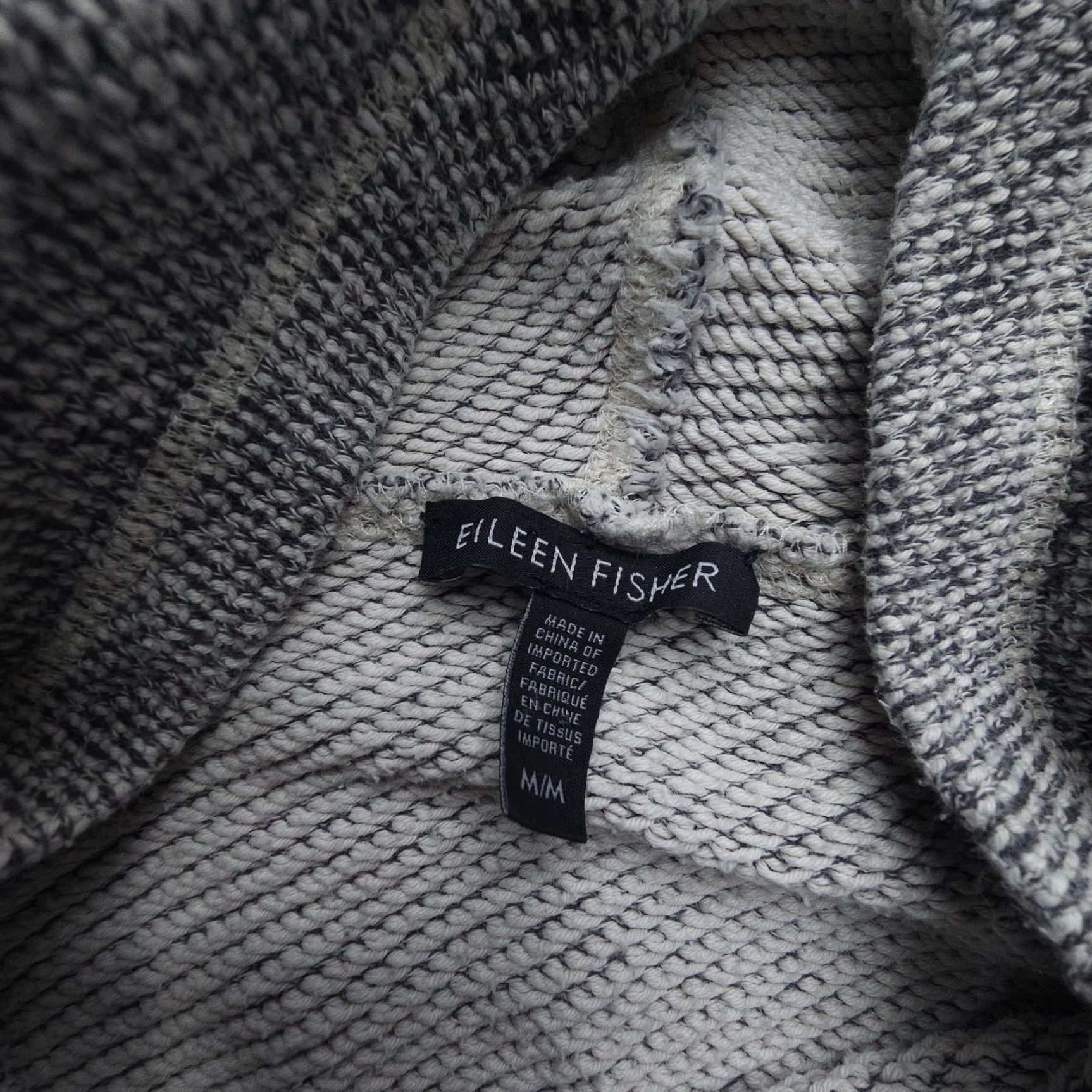 Eileen Fisher Eileen Fisher 100% Organic Cotton Pullover Sweater Womens Medium Gray Cowl Neck Size M / US 6-8 / IT 42-44 - 3 Thumbnail