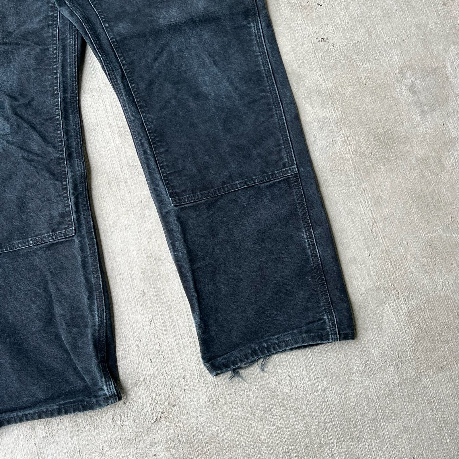 Carhartt × Vintage Carhartt faded black double knee work wear carpenter pants Size US 36 / EU 52 - 3 Thumbnail