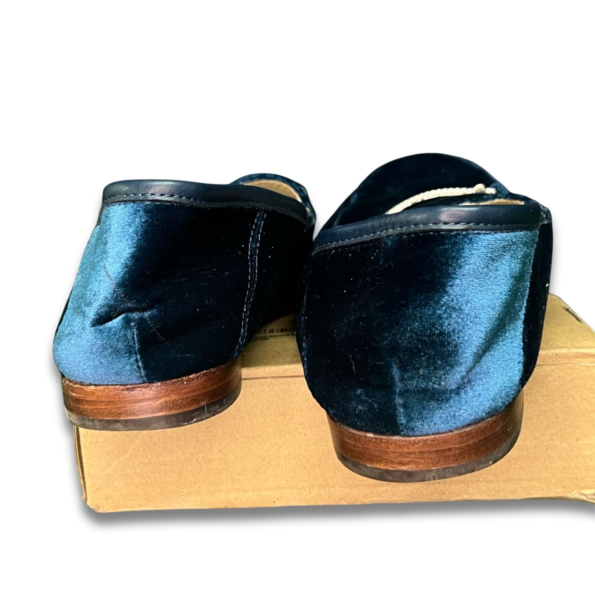 Sam Edelman Sam Edelman Loraine Velvet Loafers Size 7 Navy Blue Luxuriou Size US 7 / IT 37 - 5 Thumbnail