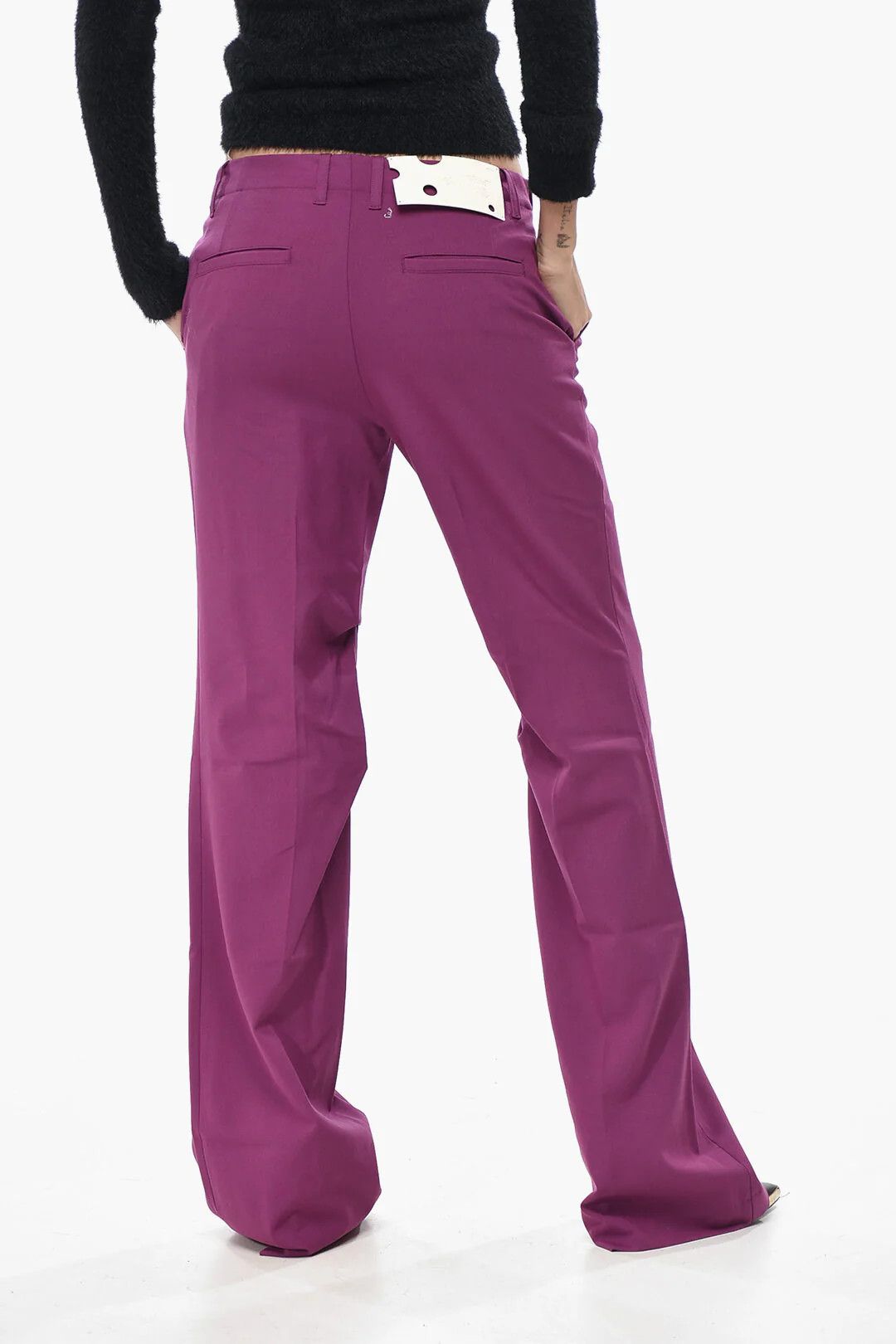 Off-White og1mm0426 Straight-Fit Pant in Purple Size 26" / US 2 / IT 38 - 2 Thumbnail
