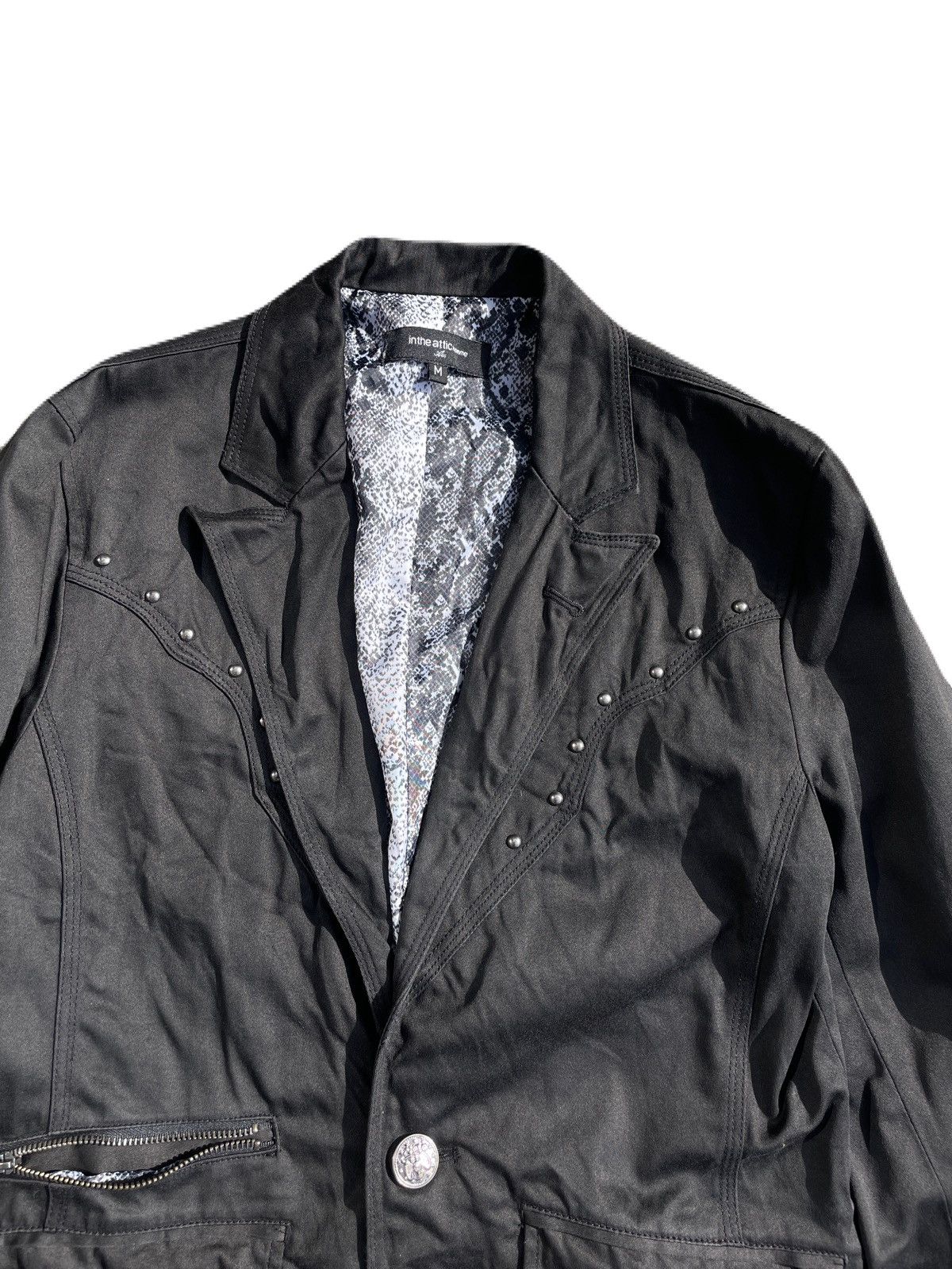 If Six Was Nine 2000s In the attic homme Studded Python Jacket Japanese Vkei Size US S / EU 44-46 / 1 - 6 Thumbnail