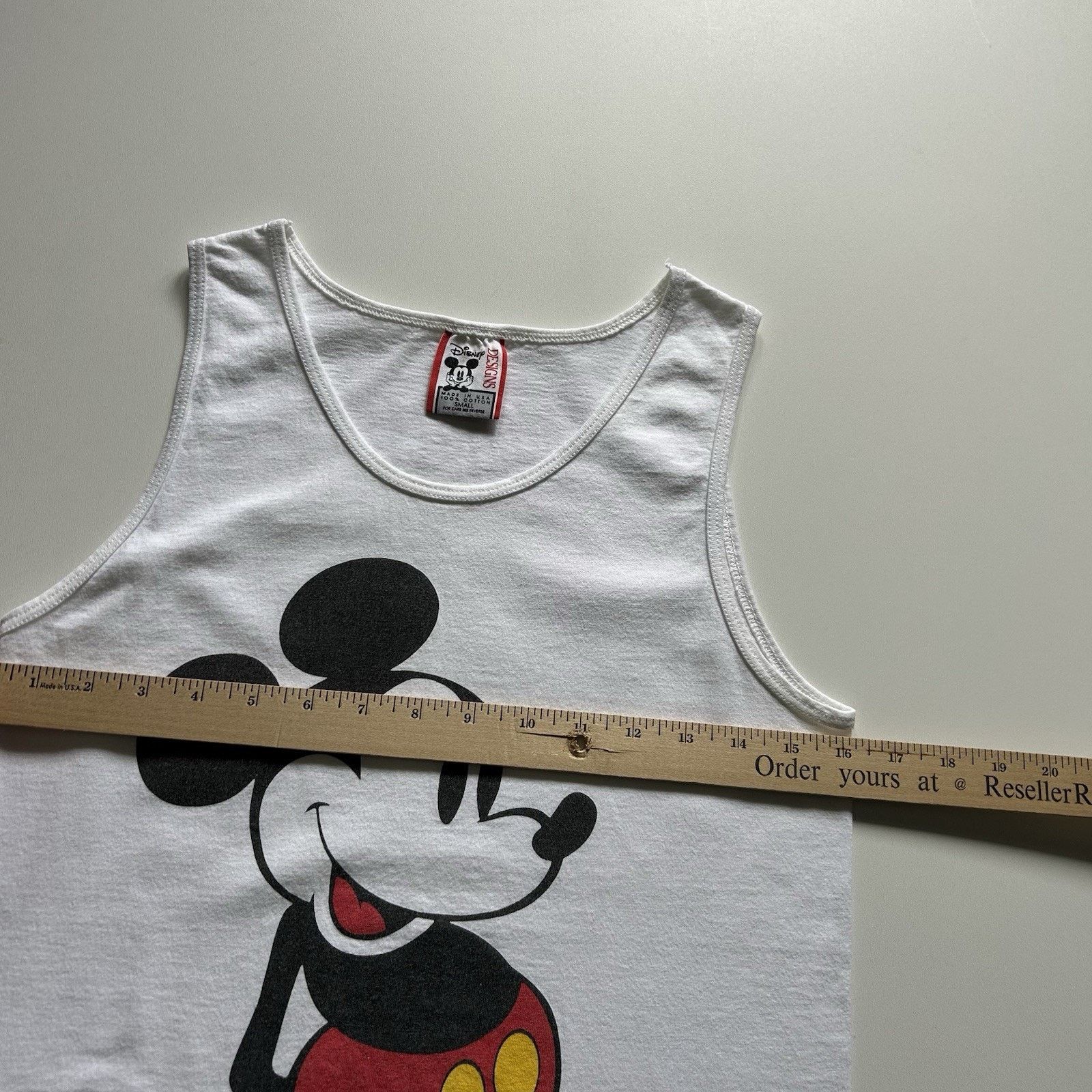 Disney Vintage 90s Mickey Mouse Tank Top Shirt Small Disney Graphic Size US S / EU 44-46 / 1 - 3 Thumbnail