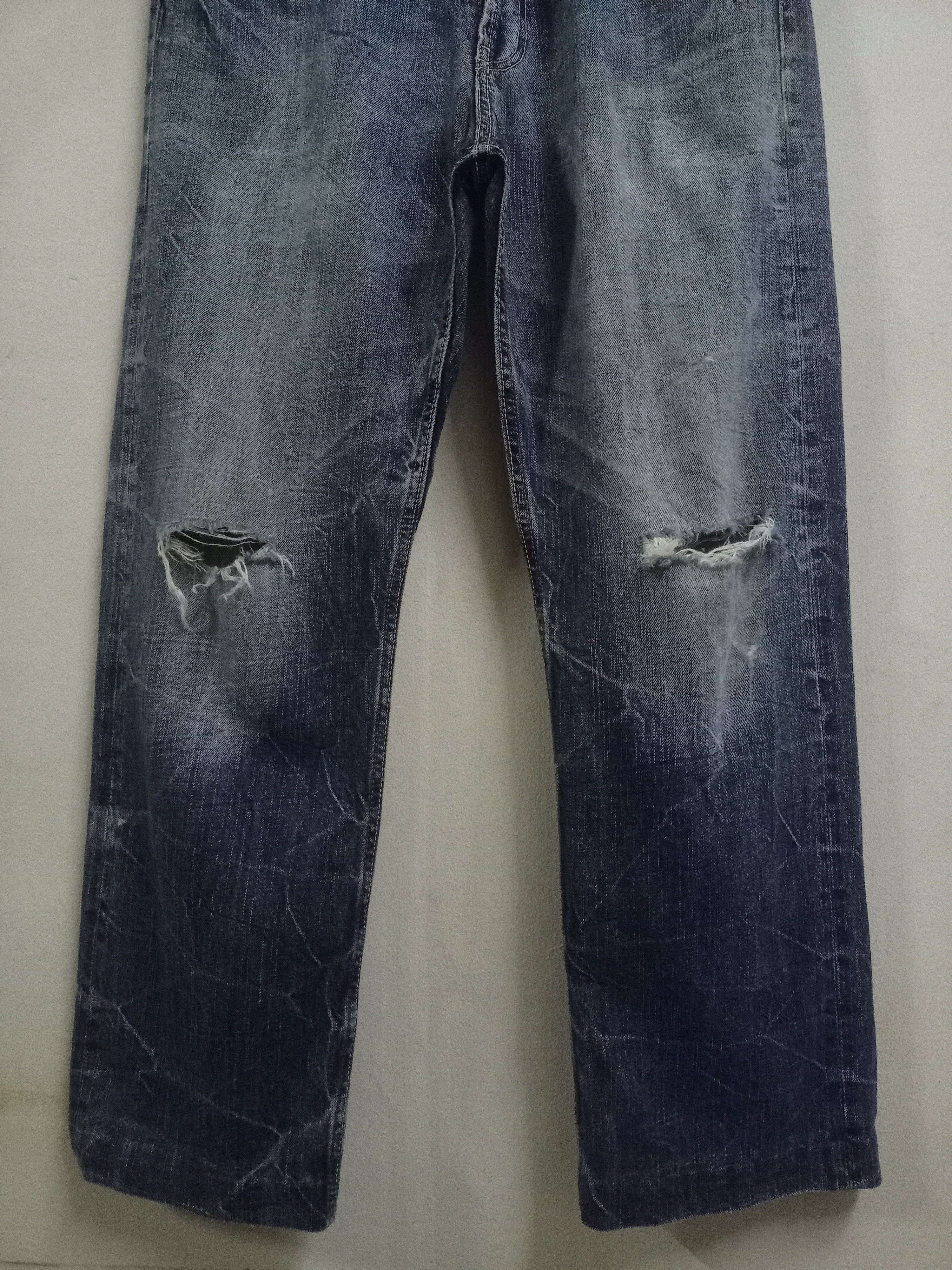 Japanese Brand Vintage VILLAND Embroidered Denim Baggy Jeans 32x28 Size US 32 / EU 48 - 6 Thumbnail