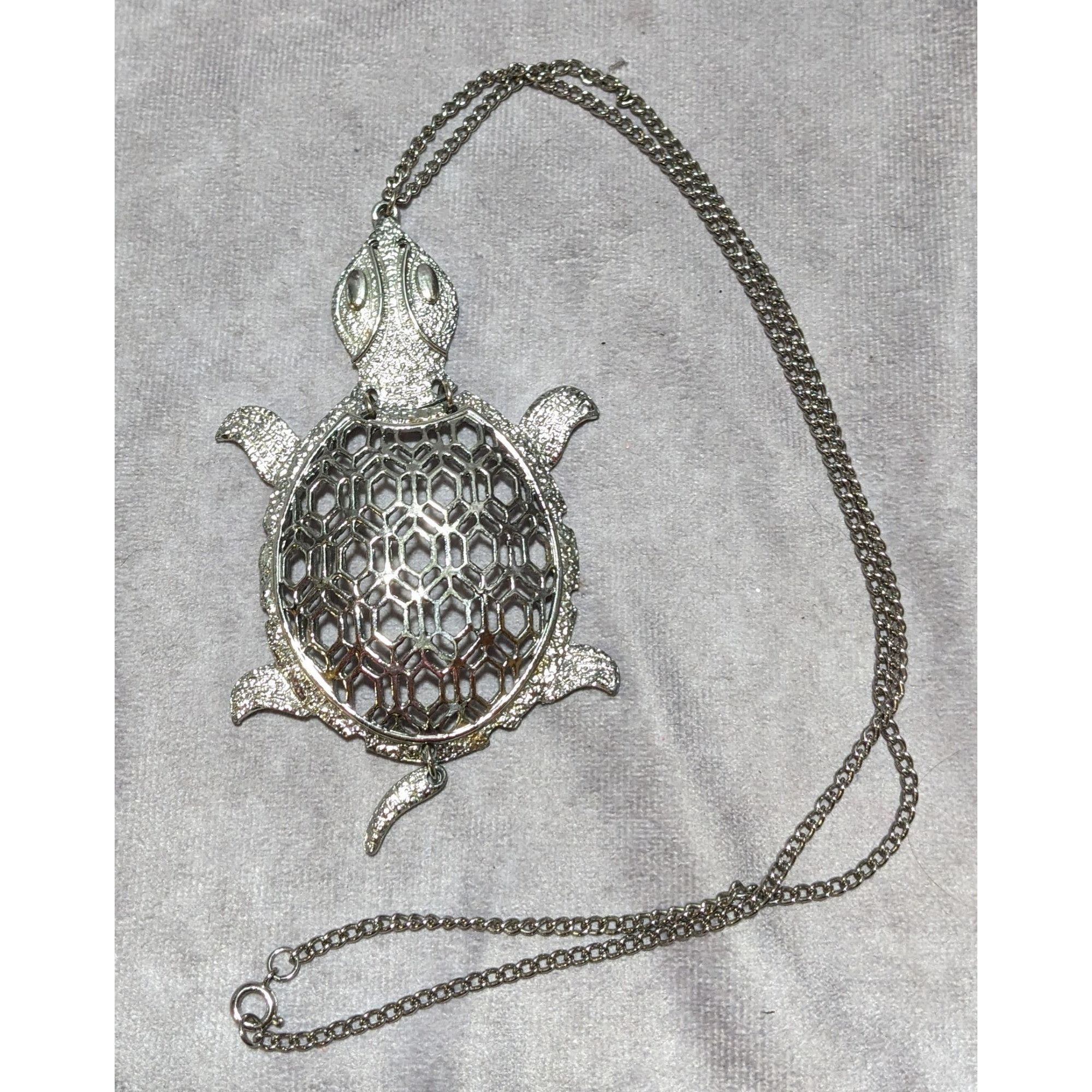 Other Vintage Articulated Turtle Necklace Size ONE SIZE - 9 Thumbnail