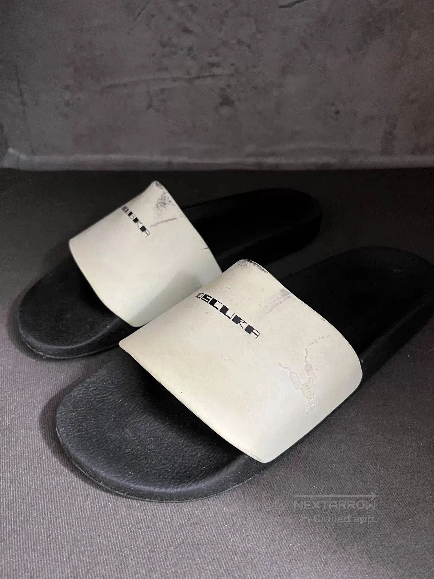Rick Owens Drkshdw Rick Owens Black Slide Sandals. Size US 8 / EU 41 - 2 Thumbnail