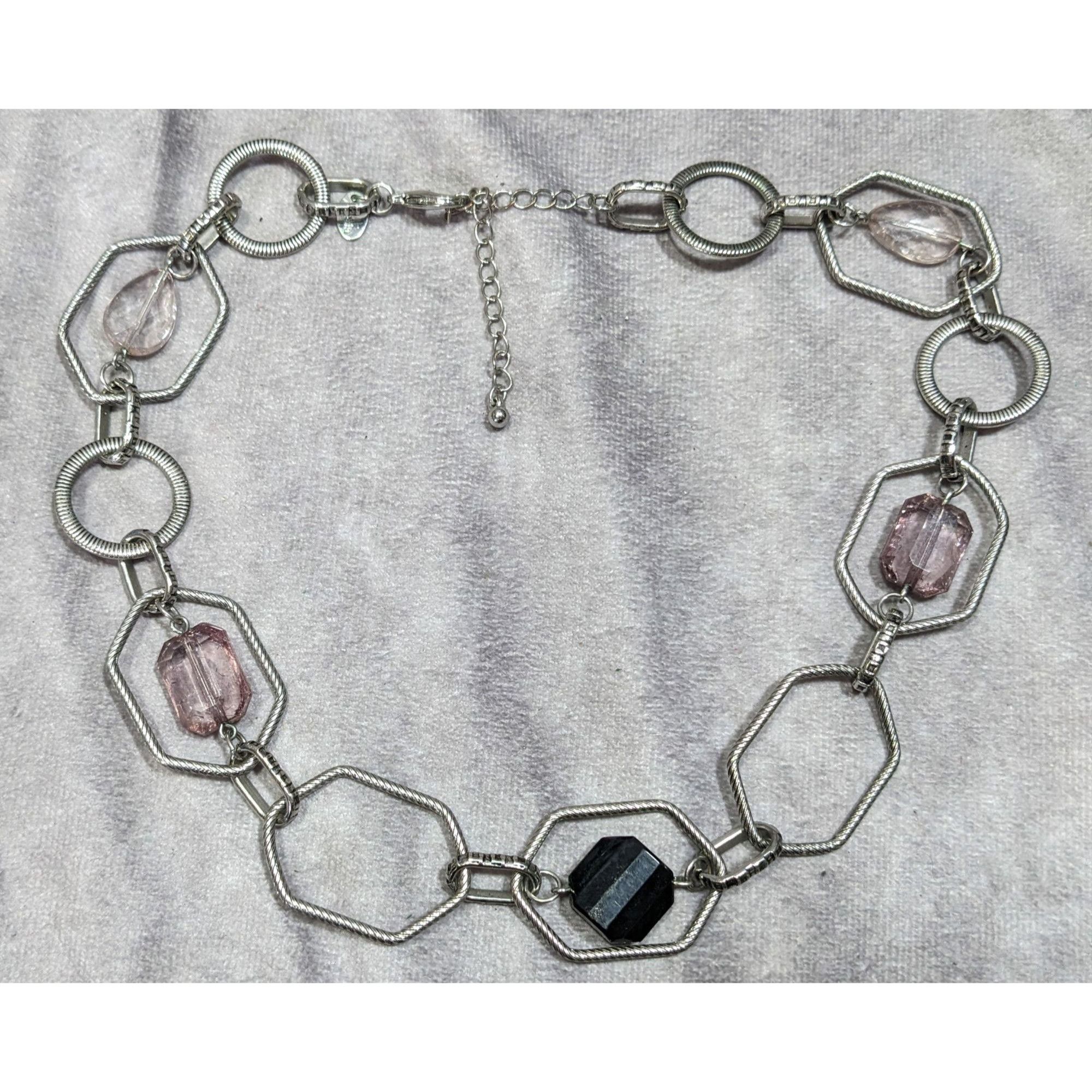 Other Lia Sophia Vault Black And Lavender Gemmed Chain Necklace Size ONE SIZE - 5 Thumbnail