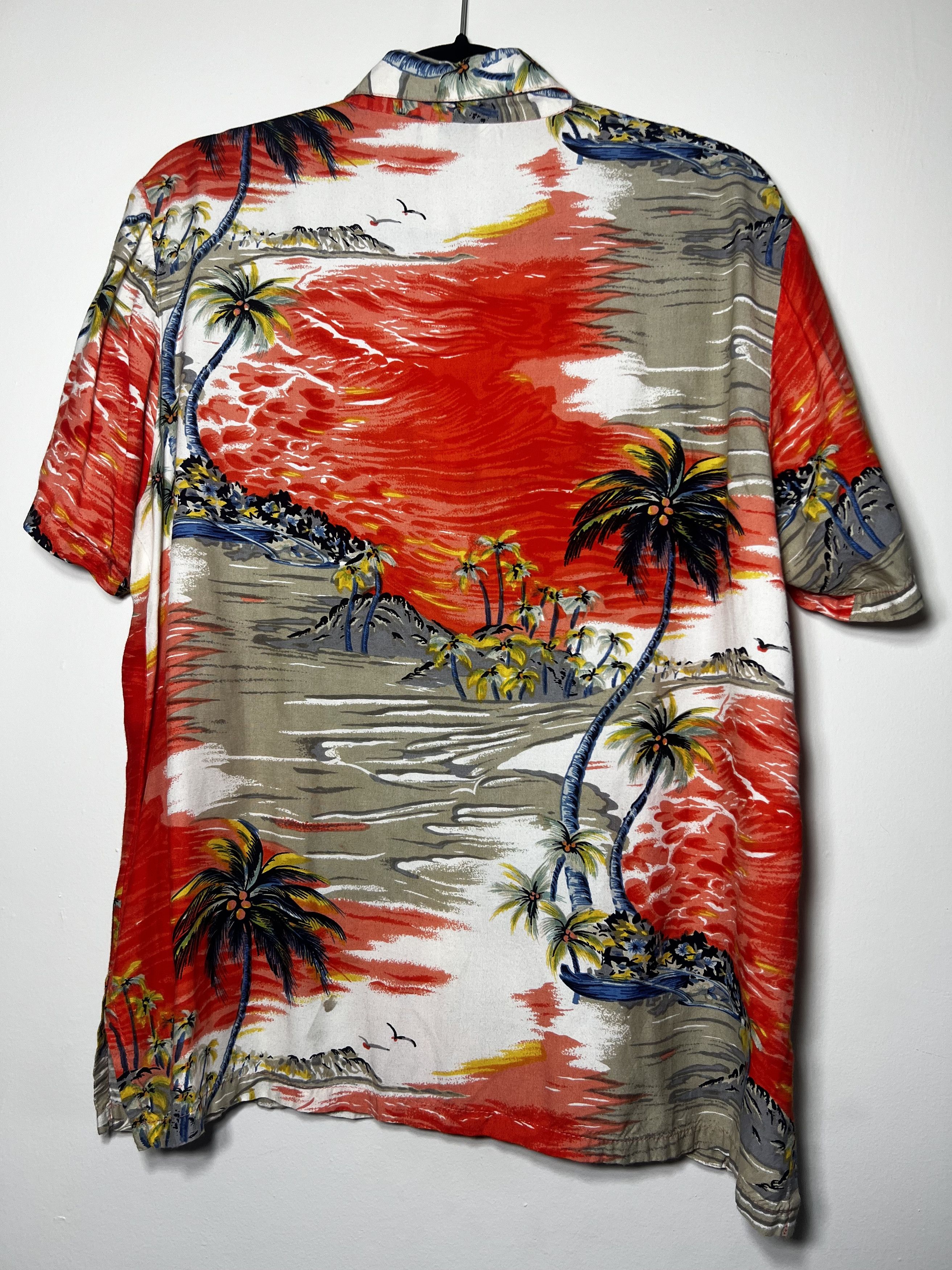 Vintage Vintage Ellen Parker Rayon Hawaiian Print Button Up Shirt Size US M / EU 48-50 / 2 - 8 Thumbnail