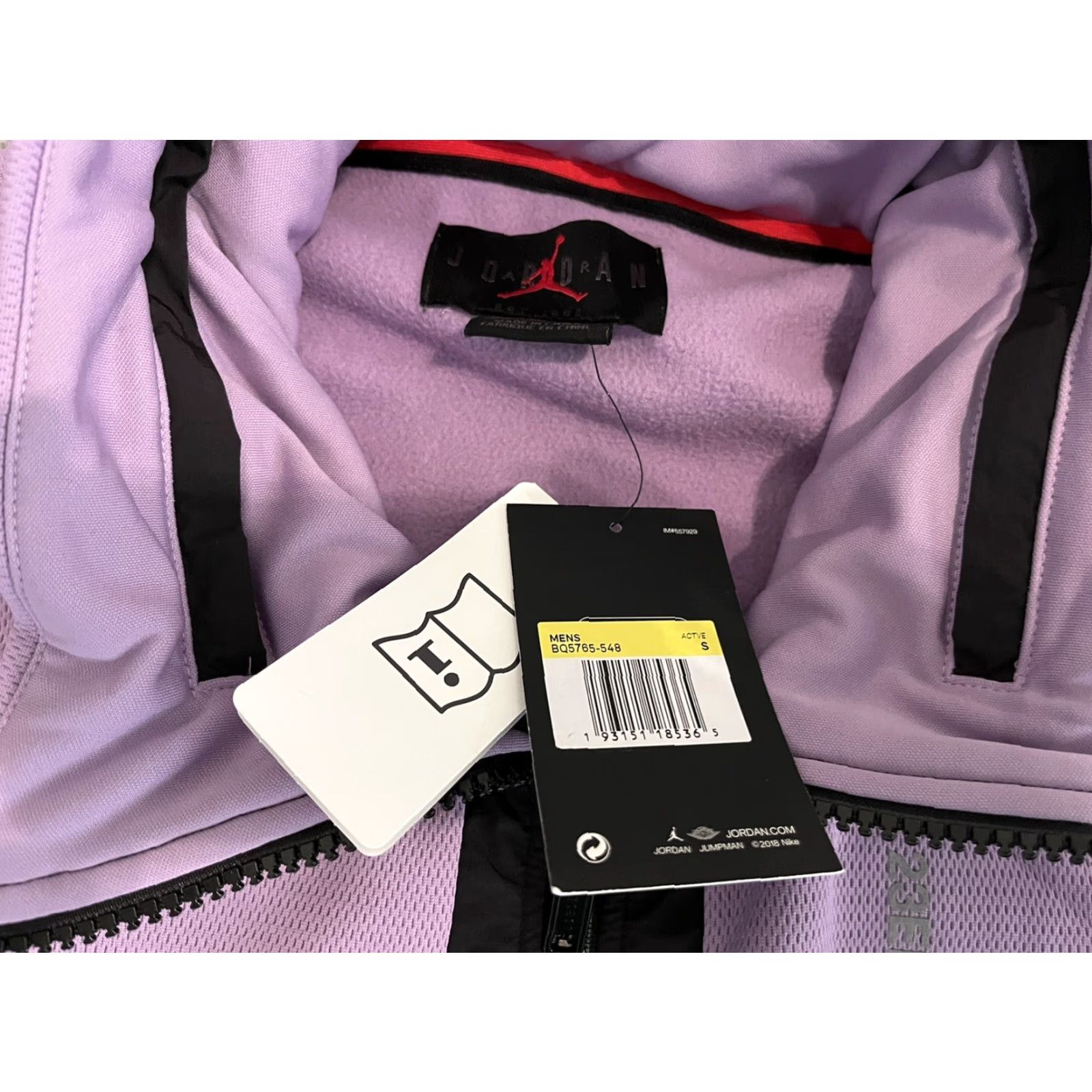 Jordan Brand Nike Jordan Full Zip Jacket Mens Small Purple NWT 23 Engineered BQ5765-548 Size US S / EU 44-46 / 1 - 4 Thumbnail