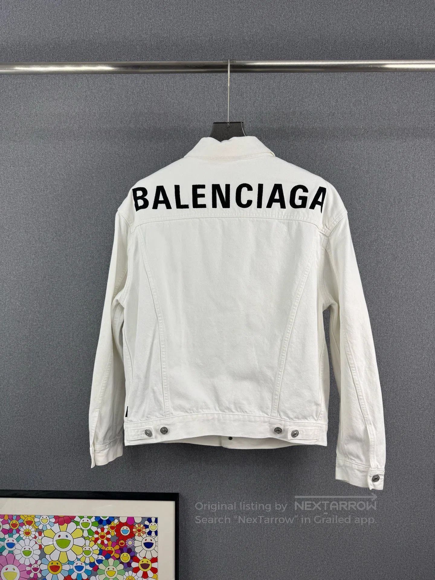 Balenciaga Balenciaga Back Letter Denim Jacket. Size XXS / US 00 / IT 34 - 2 Thumbnail