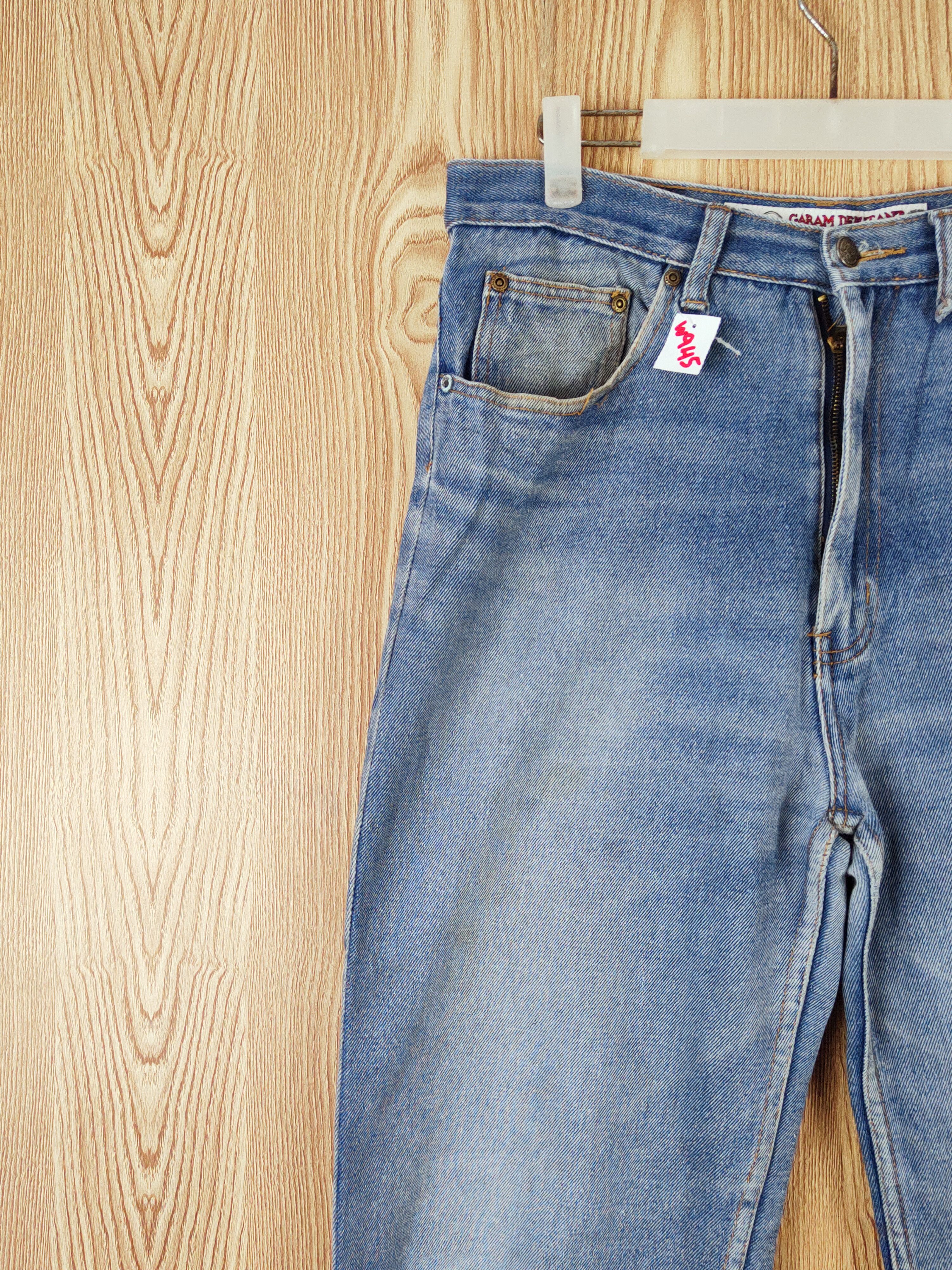 Japanese Brand Garam Debutant Blue Distressed Ripped Jeans #W945 Size US 32 / EU 48 - 3 Thumbnail