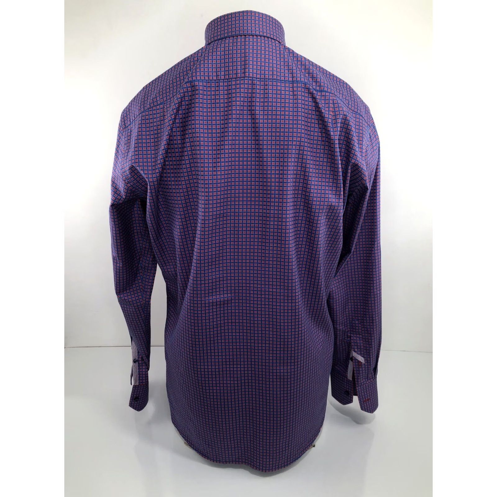 Vintage Hammer Made Plaid Check Shirt - Mens M Long Sleeve Button-Up Blue / Red / White EXCELLENT Size US M / EU 48-50 / 2 - 5 Thumbnail