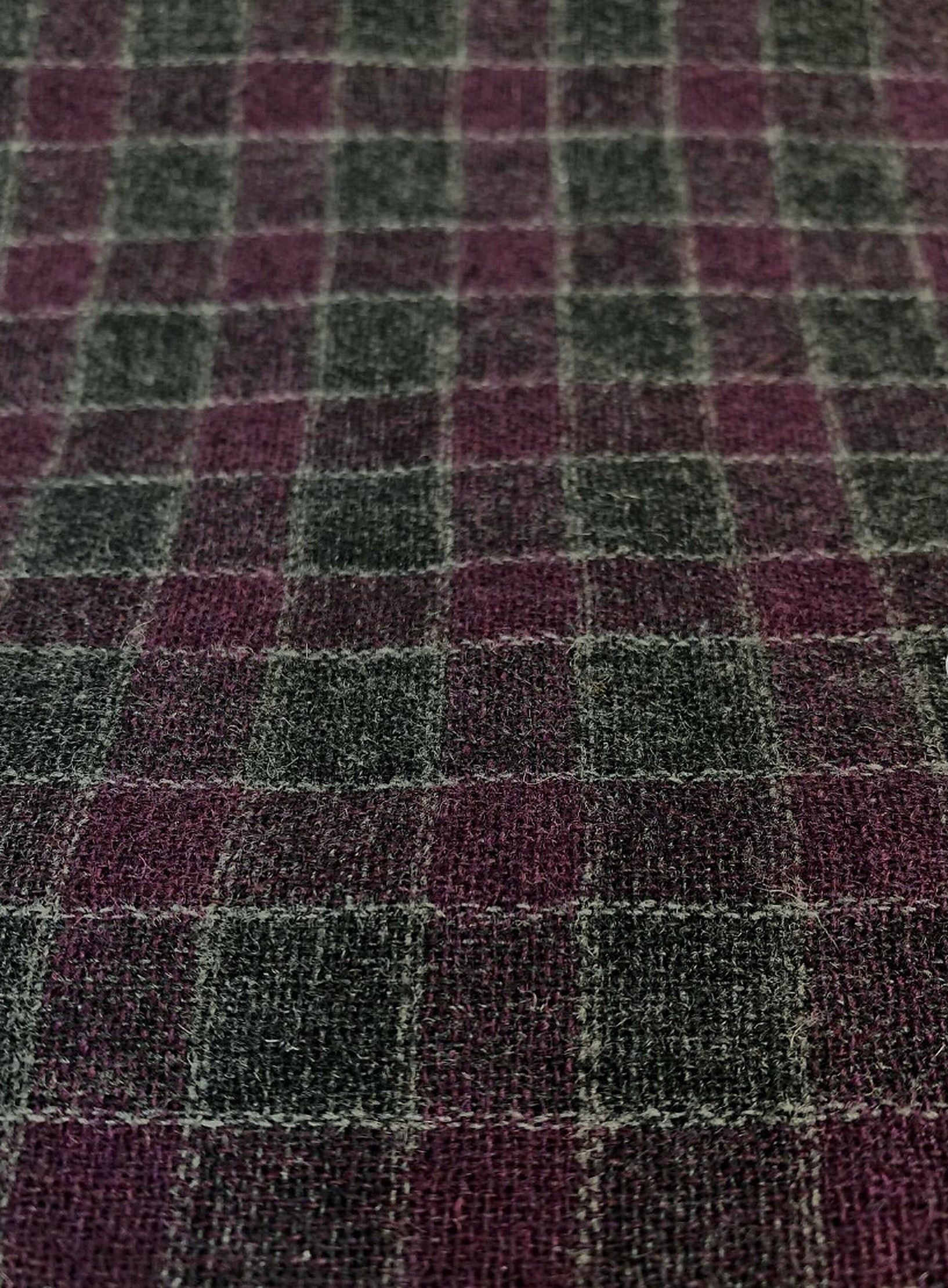 Our Legacy Our Legacy Borrowed BD Shirt Purple Grey Wool Size US M / EU 48-50 / 2 - 3 Thumbnail