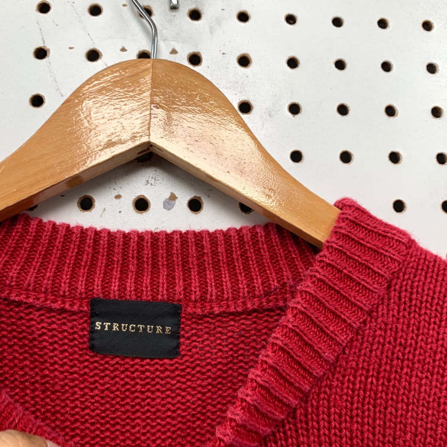 Vintage VINTAGE Structure Sweater Mens XL Eagle USA Flag Red Striped Knit Pullover Shirt Pullover Mens XL Red Eagle USA Flag Striped Knit Pullover Size US XL / EU 56 / 4 - 5 Thumbnail
