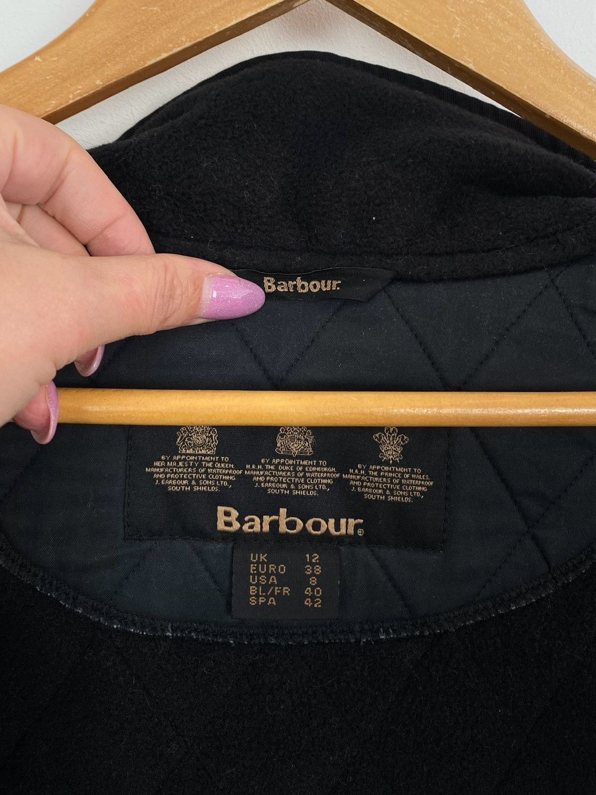 Designer Barbour Soft Duracotton Polarquilt Jacket Padded Size UK12 Size M / US 6-8 / IT 42-44 - 10 Thumbnail