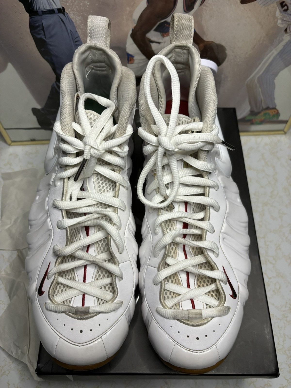Jordan Brand Foamposite Nike Gucci white Size US 12 / EU 45 - 2 Thumbnail