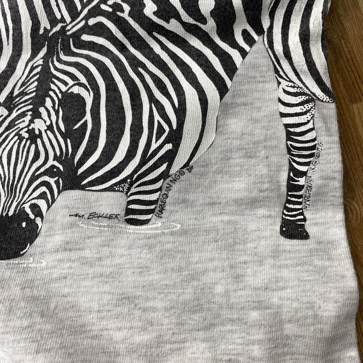 Vintage Vintage 80s HARLEQUIN ECKLER NG Habitat Wildlife Print Grey Size US L / EU 52-54 / 3 - 5 Thumbnail