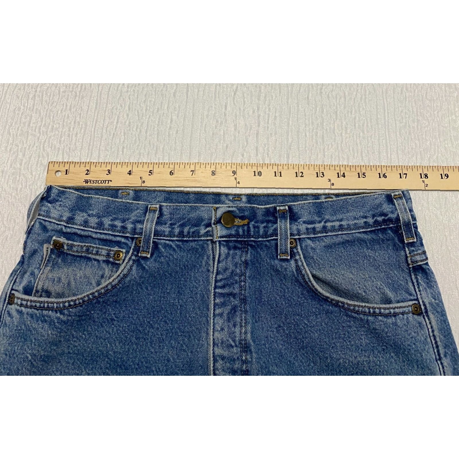 Carhartt Carhartt Jeans - 34x34 - Blue - Lined - 5-Pocket - Denim - Straight - Relaxed - B155 DST - Men's - 34in inseam Size US 34 / EU 50 - 6 Thumbnail