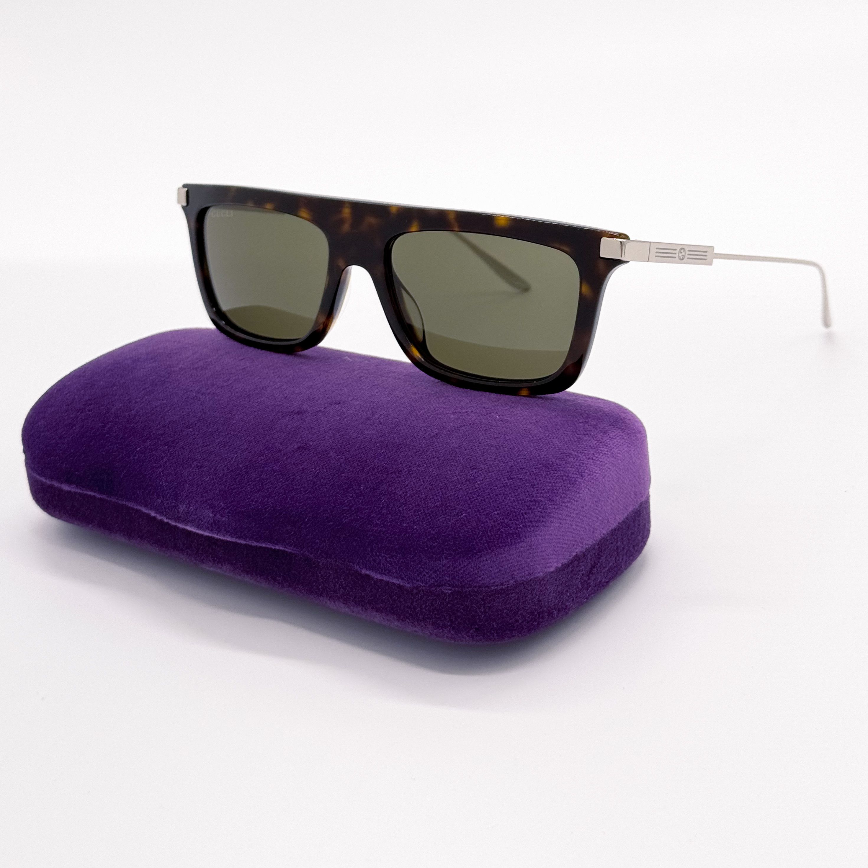 Gucci NEW AUTHENTIC GUCCI GG1437S 002 SQUARE MEN SUNGLASSES GUCCI Size ONE SIZE - 2 Thumbnail