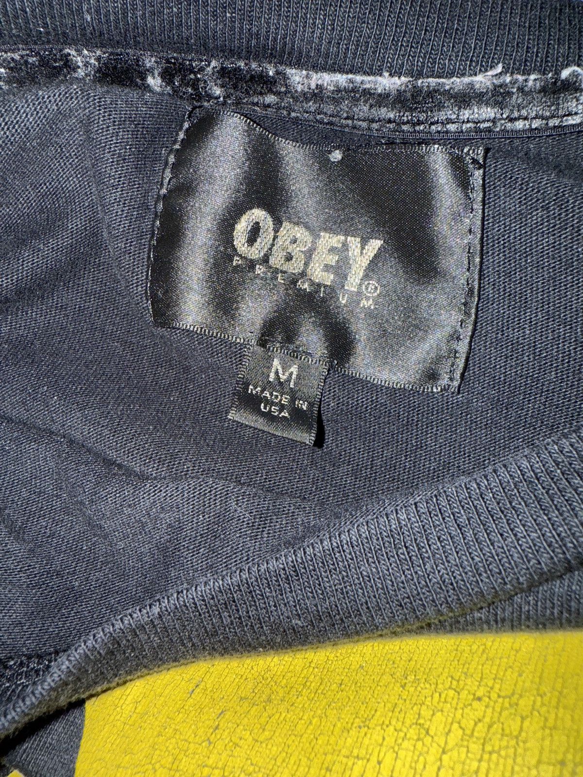 Obey Obey Premium Black Vintage Tee Size US M / EU 48-50 / 2 - 2 Thumbnail