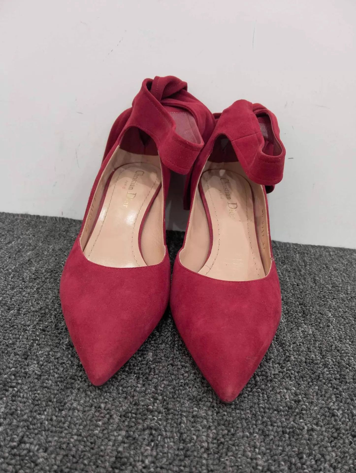 Dior DIOR red pointed toe heels size 37 Size US 6 / IT 36 - 4 Thumbnail