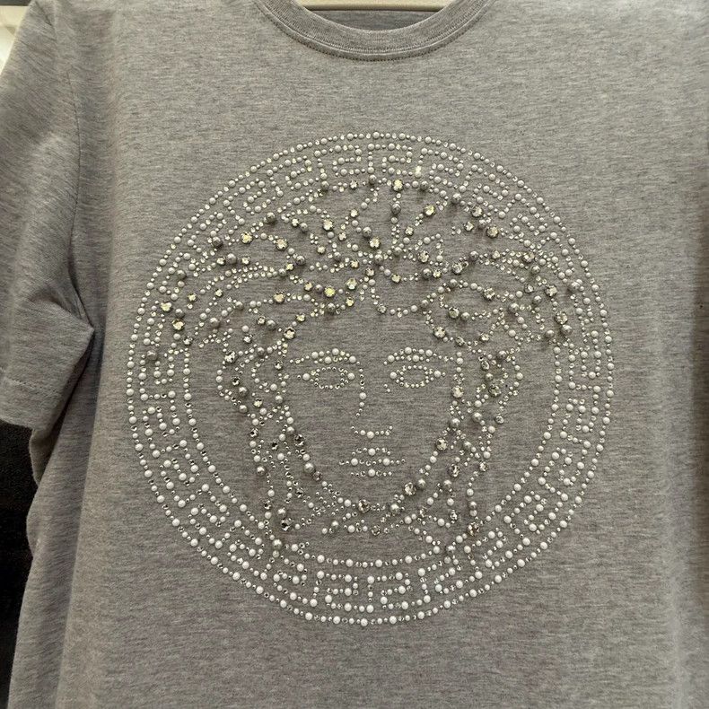 Versace Versace Pearl rhinestone T-shirt Size L / US 10 / IT 46 - 1 Thumbnail