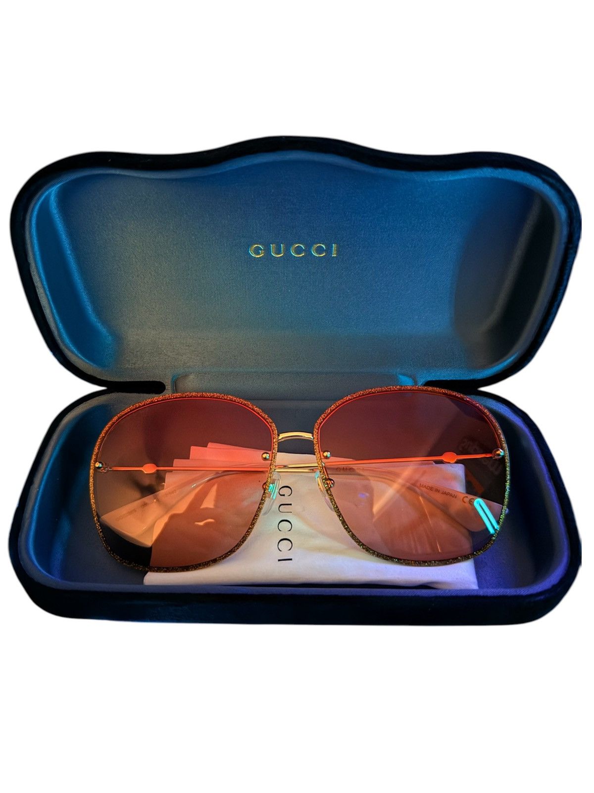 Gucci Gucci GG02282 005 Gold/Multicolor Sunglasses Size ONE SIZE - 1 Thumbnail