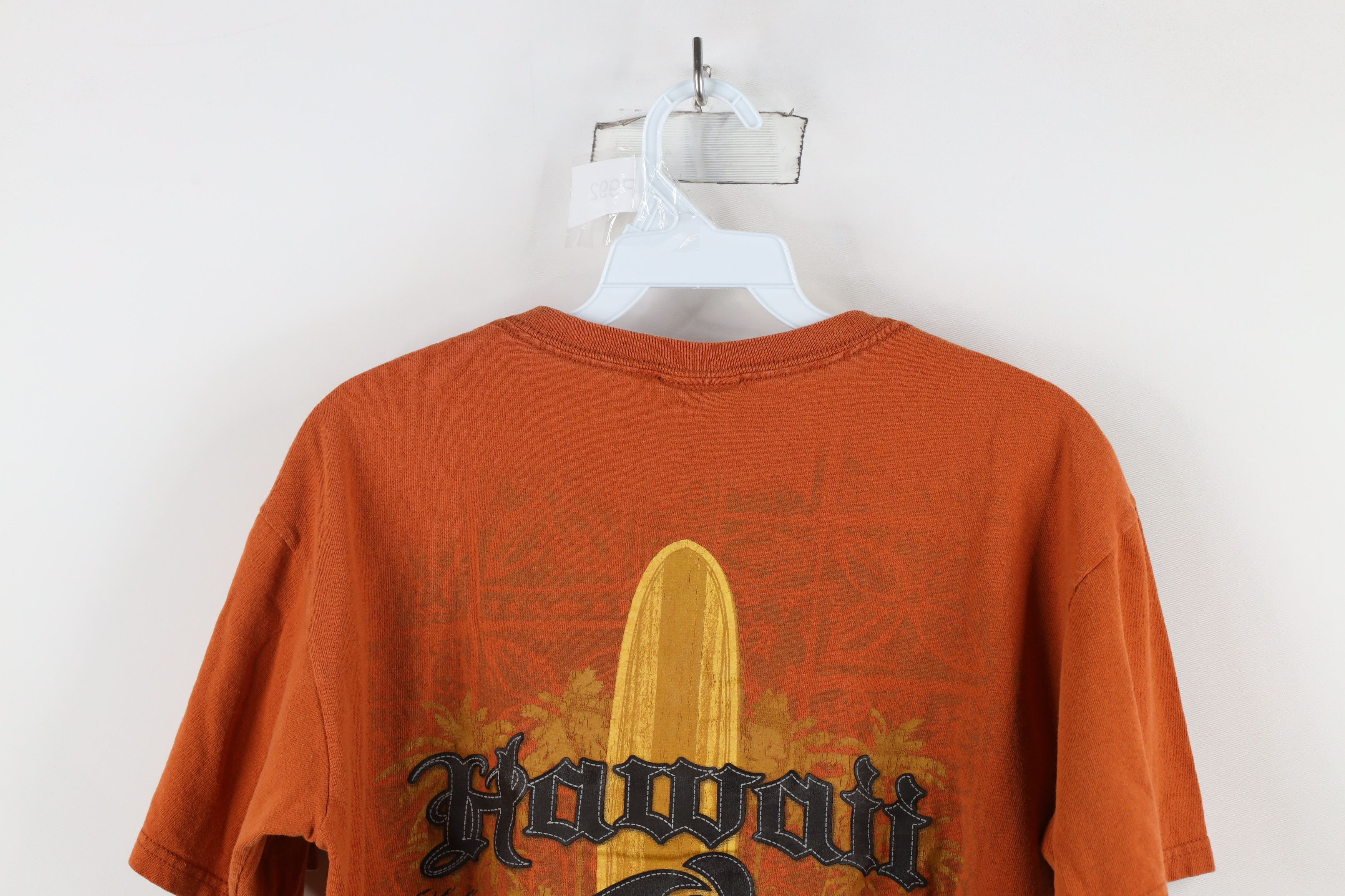 Vintage Vintage 90s Streetwear Hawaii Surfing T-Shirt Orange Size US M / EU 48-50 / 2 - 9 Thumbnail