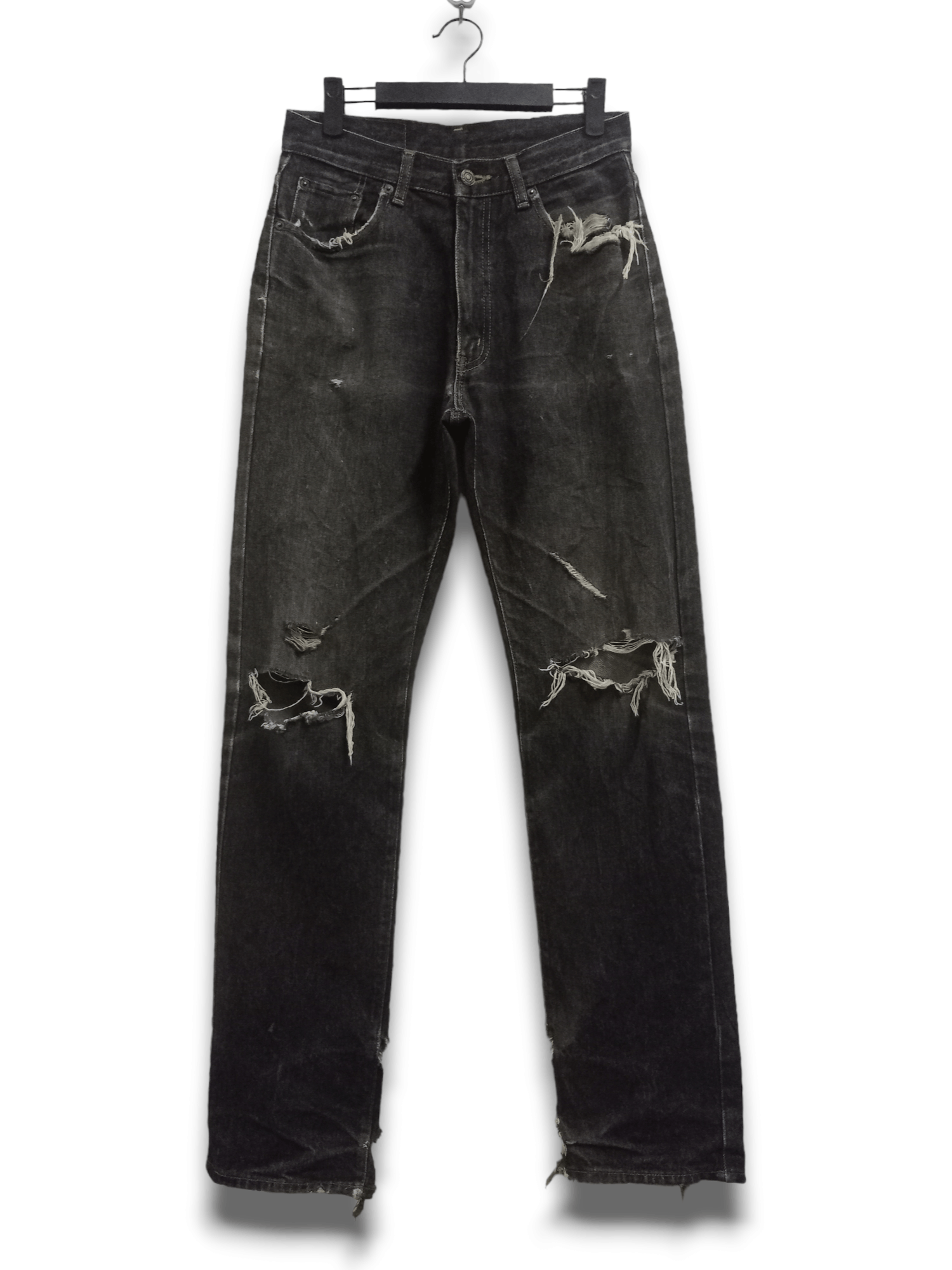 Vintage Japanese Redwood Punk Style Destroyed Loose Jeans