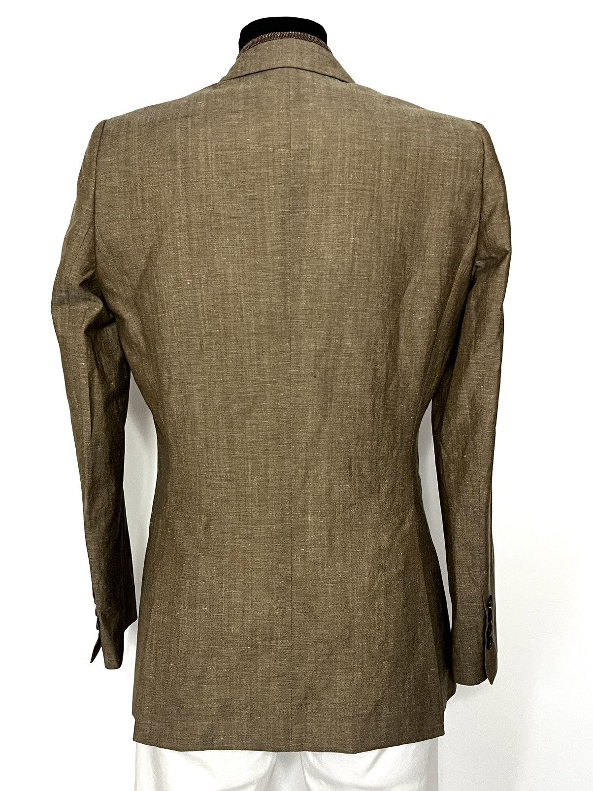 Brunello Cucinelli Italian premium brand jacket made of virgin wool and linen Size M / US 6-8 / IT 42-44 - 7 Thumbnail