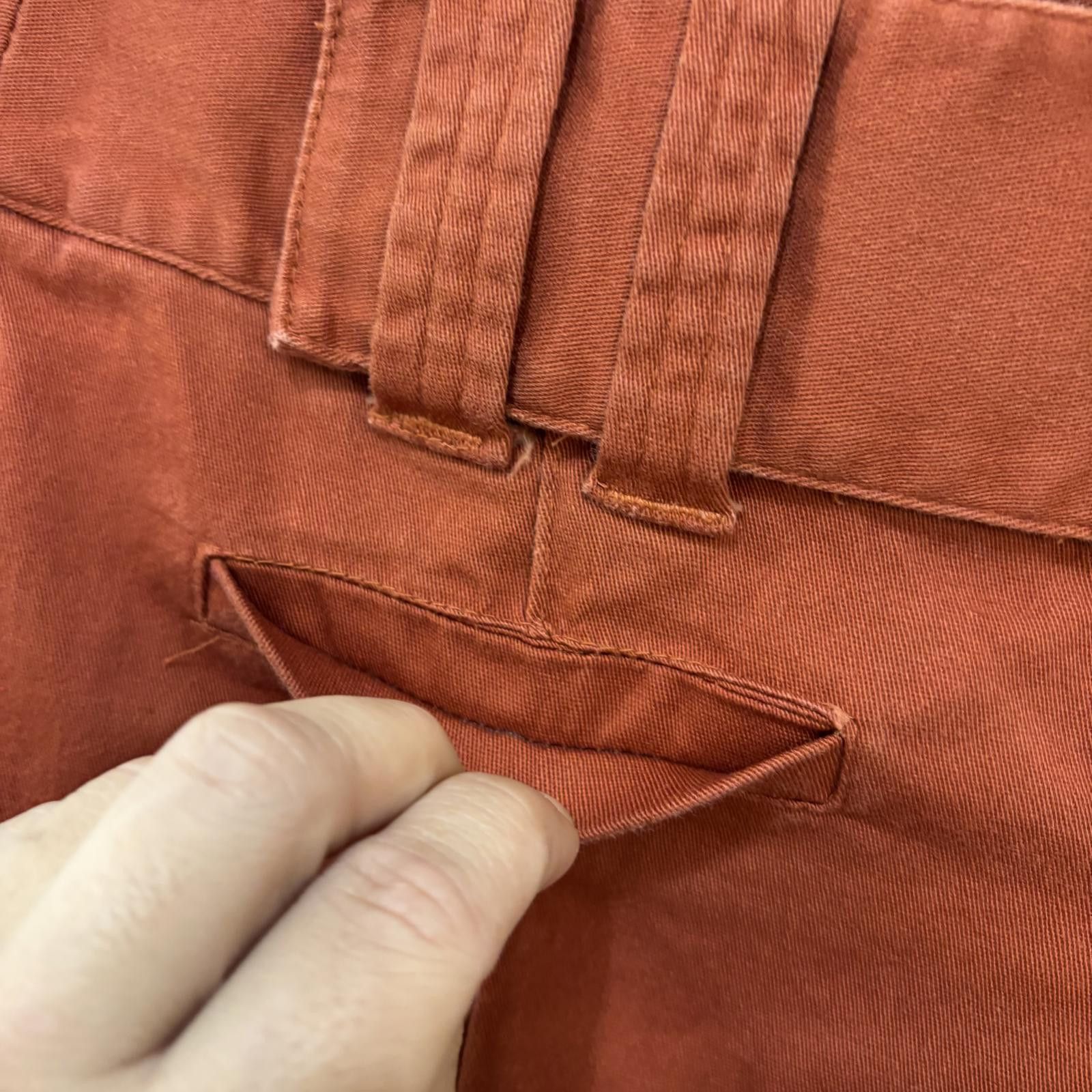 Revenge Y2K low-rise flared bareback burnt orange pants sz 5 Size 30" / US 8 / IT 44 - 6 Thumbnail