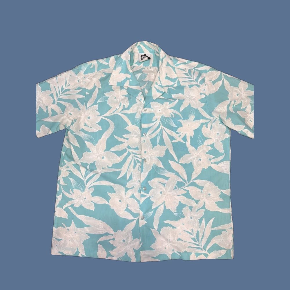 Hilo Hattie VTG Hilo Hattie Shirt Mens XL Blue Hibiscus Floral Tribal Hawaiian Aloha Resort Shirt Size US XL / EU 56 / 4 - 1 Thumbnail