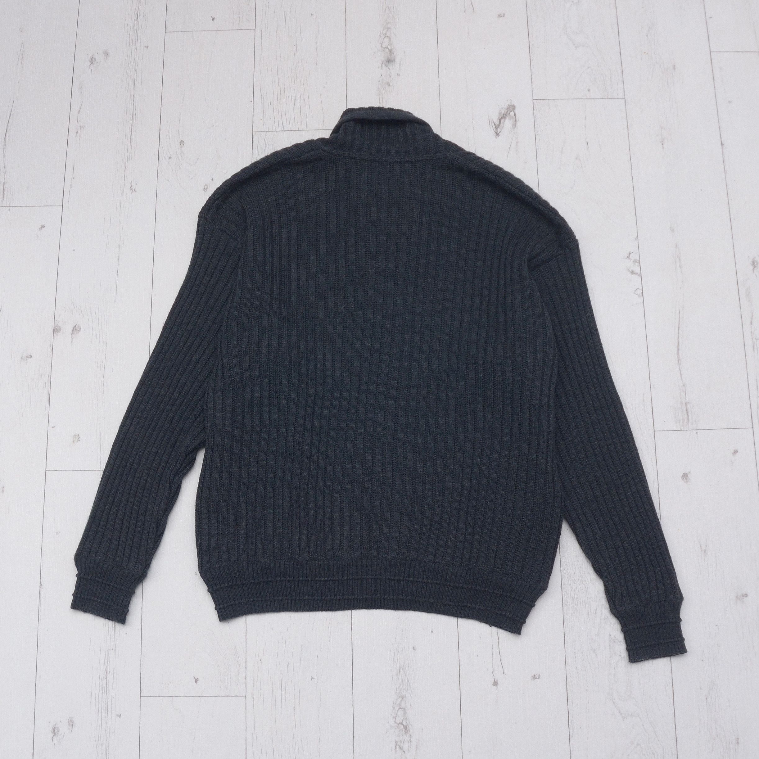 Carlo Colucci Vintage Carlo Colucci 80s 90s Mustarl Knitted Cardigan Size US M / EU 48-50 / 2 - 10 Thumbnail