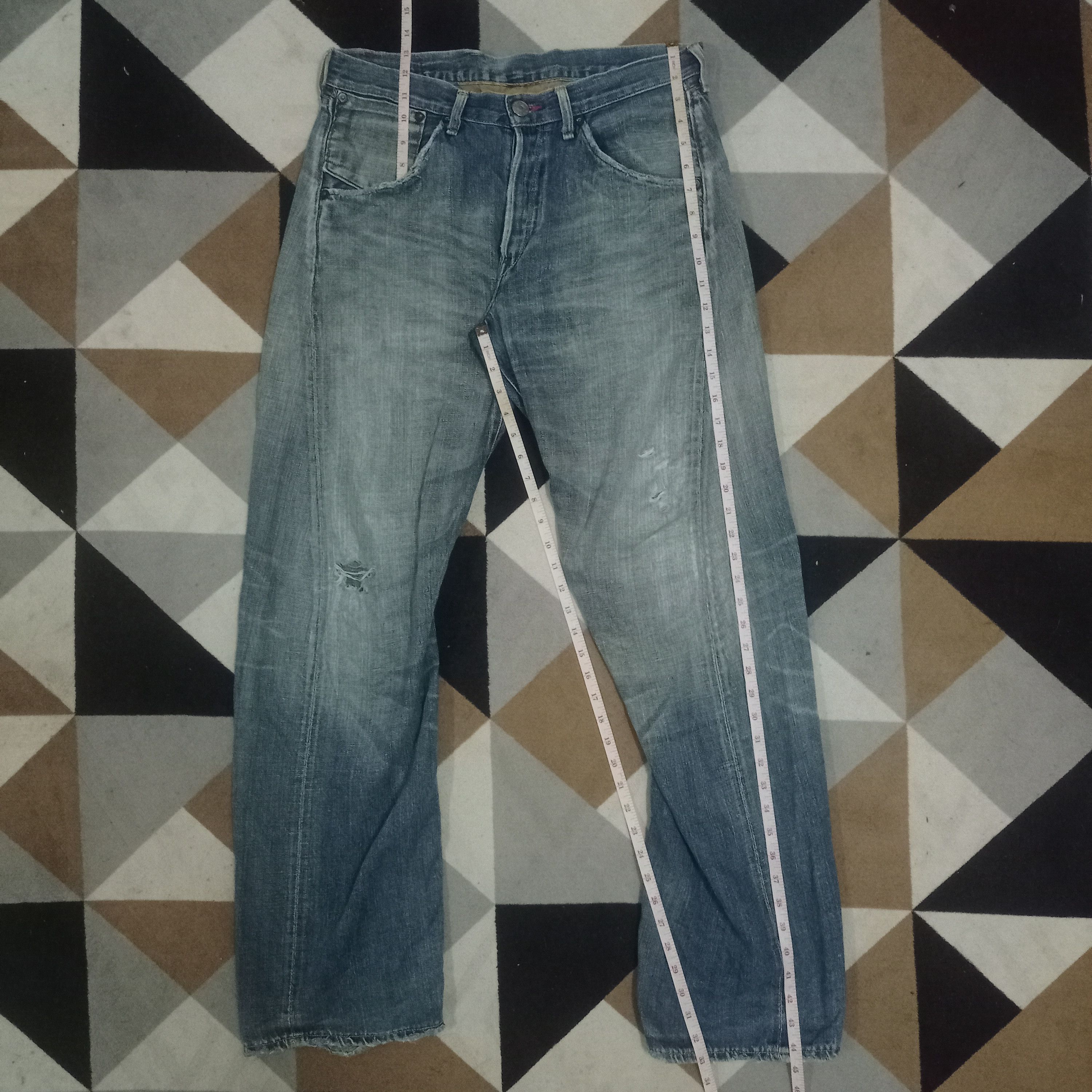 Levi's Vintage 90s Levis Japan Buckle Back Selvedge Baggy Jeans Size US 32 / EU 48 - 10 Thumbnail