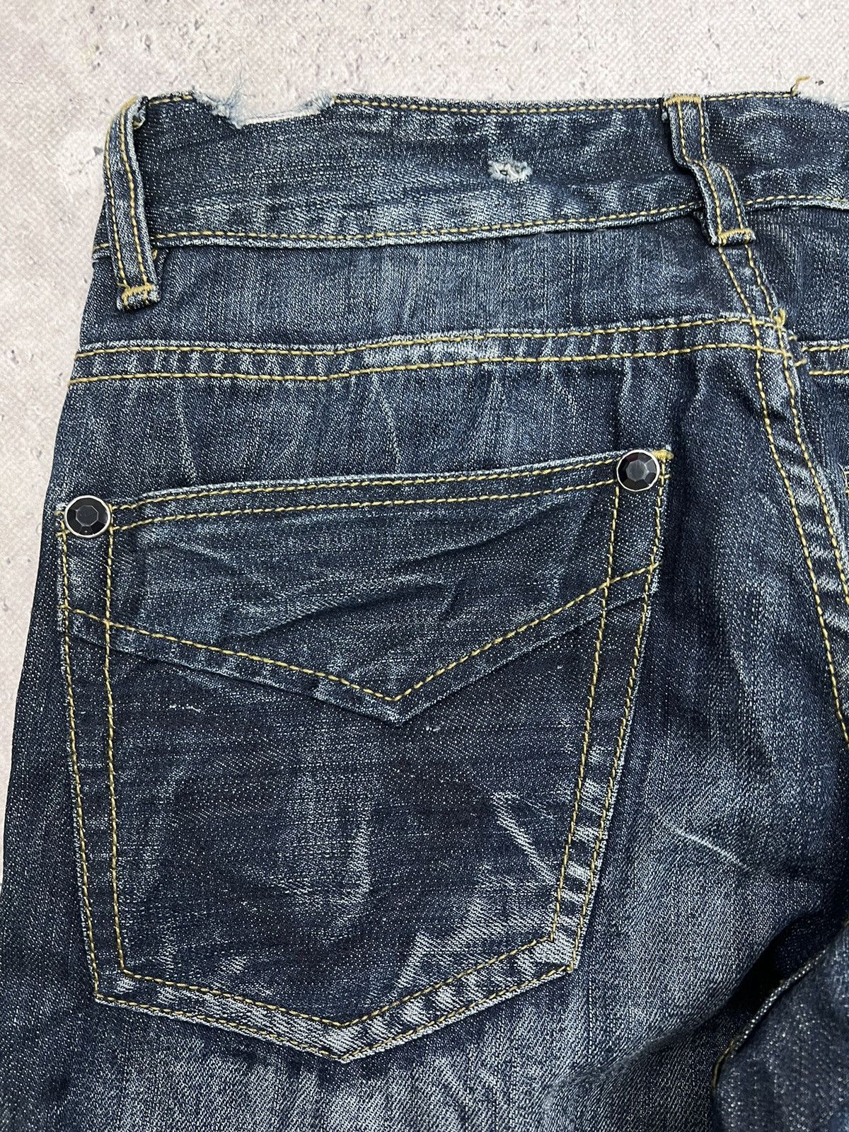 Hysteric Glamour Vintage Rick Owens Carti Opium Style FLARED Jeans 90s Size US 31 - 12 Thumbnail