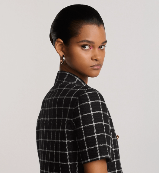 Dior o1w1db11225 450V55 Short-Sleeved Jacket in Black/White Size M / US 6-8 / IT 42-44 - 5 Thumbnail