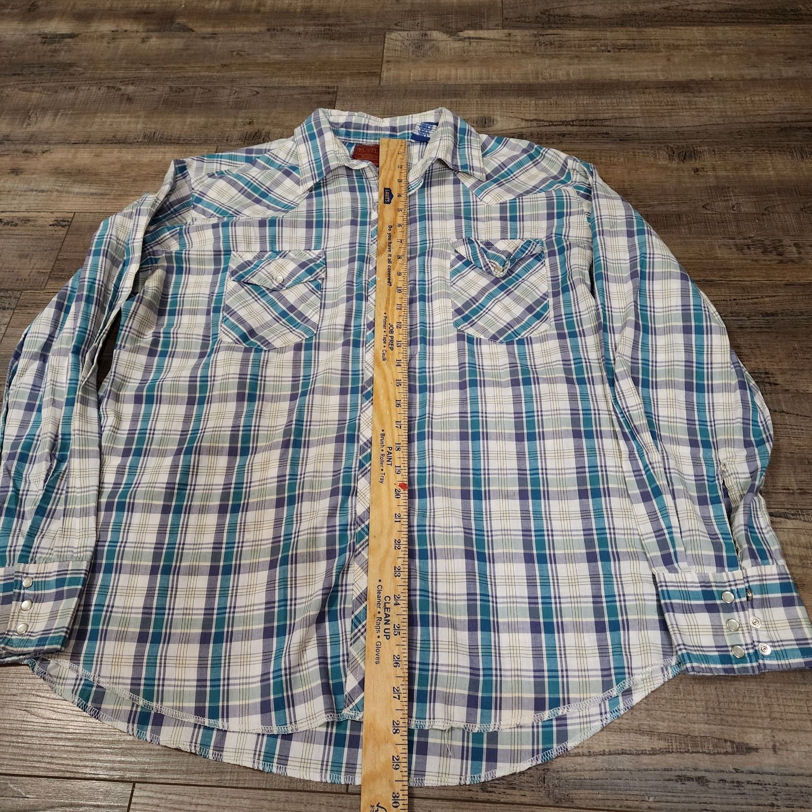 Rustler Rustler long sleeve light weight pearl snap shirt XL 2238 Size US XL / EU 56 / 4 - 2 Thumbnail