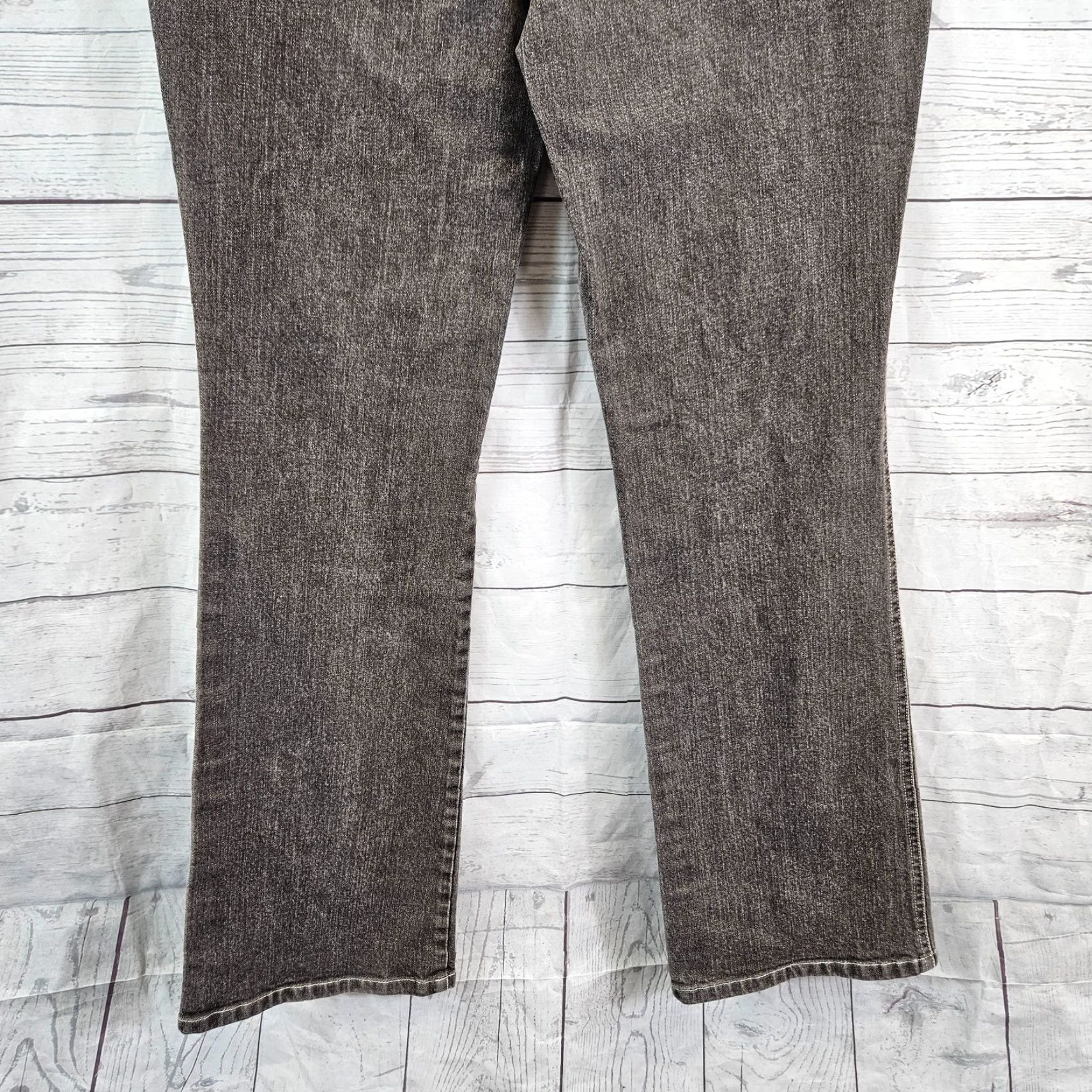 Vintage Lafayette 148 Womens Bootcut Jeans Sz 4 Gray Mid Rise Cotton Blend Denim Inseam 30.5" Size 27" / US 4 / IT 40 - 5 Thumbnail