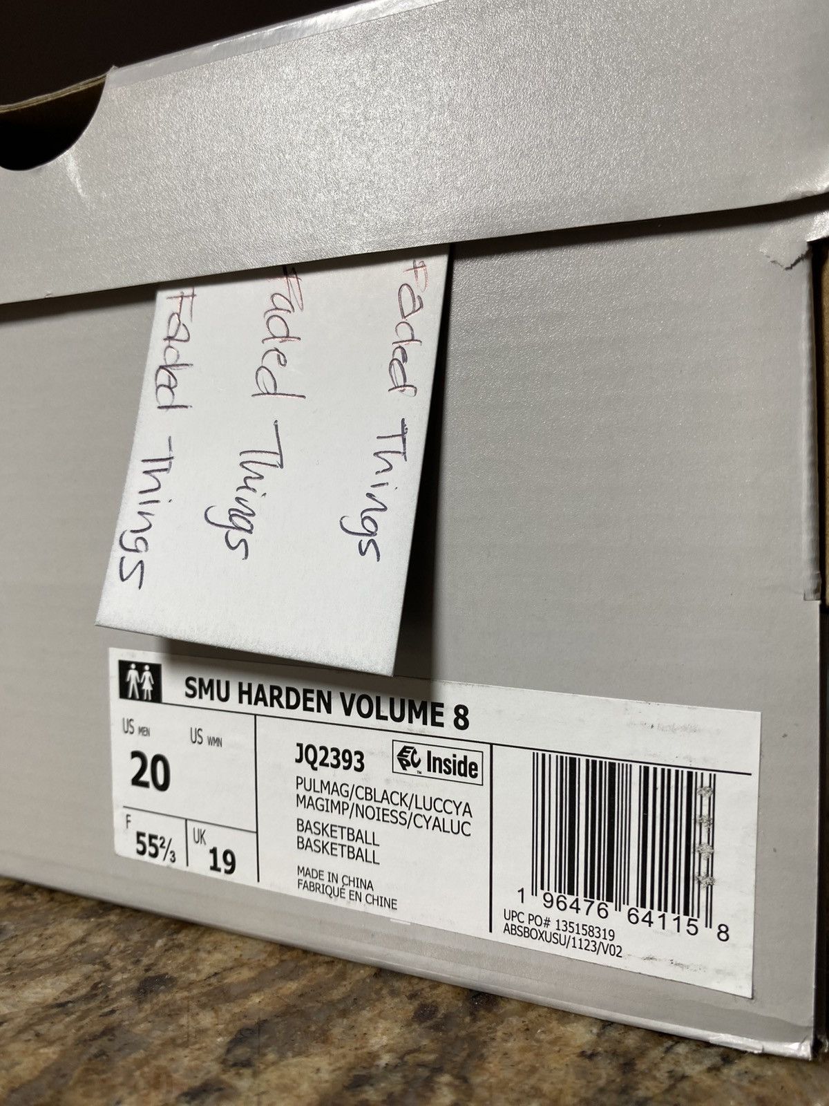 Adidas Men’s Size 20 Adidas Harden Vol. 8 Miami Nights JQ2393 NIB Size US 15 / EU 48 - 3 Thumbnail