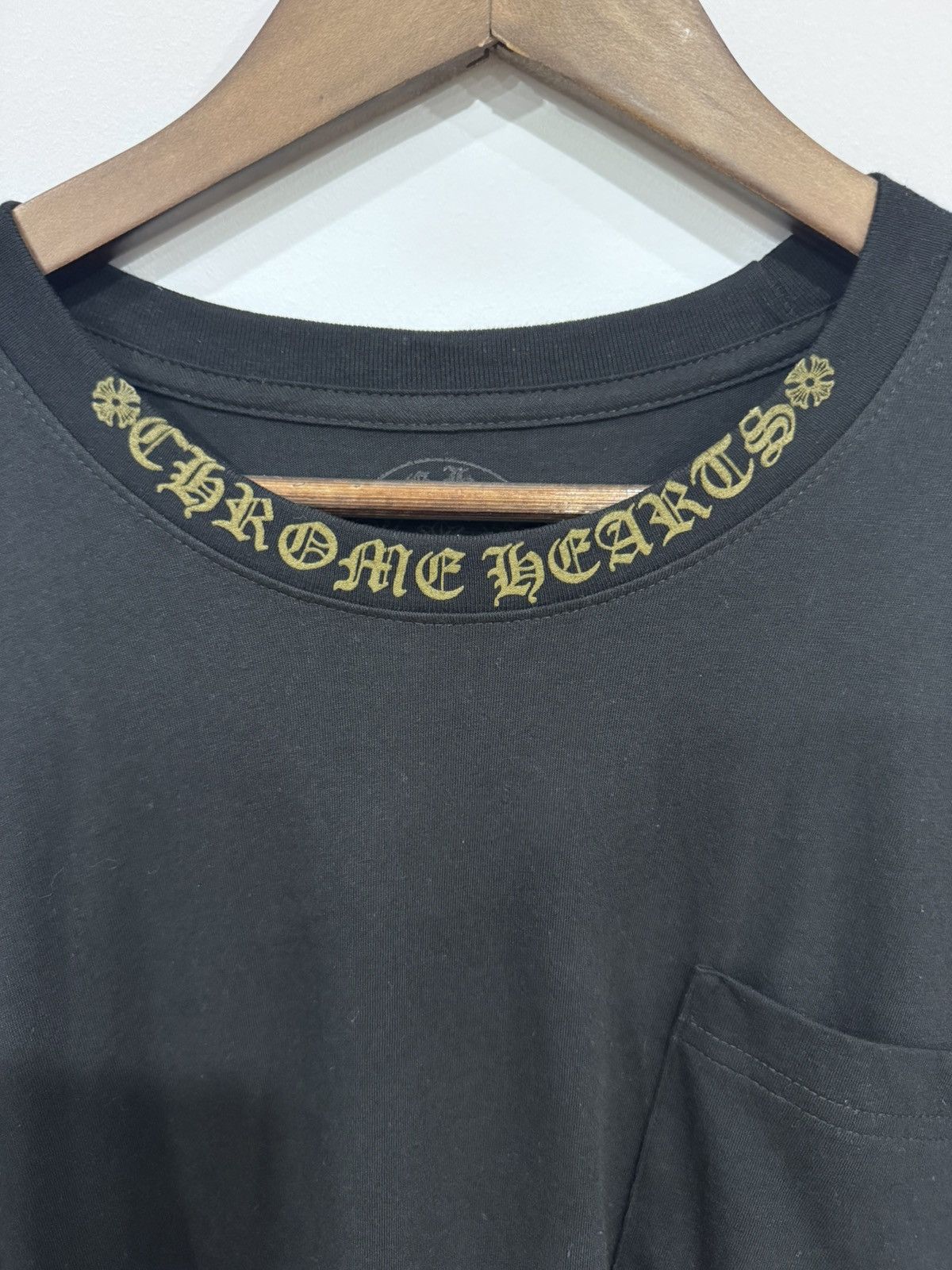 Chrome Hearts CHROME HEARTS LONG SLEEVE NECK CH SCRIPT ARMY GREEN/ BLACK Size US XL / EU 56 / 4 - 6 Thumbnail