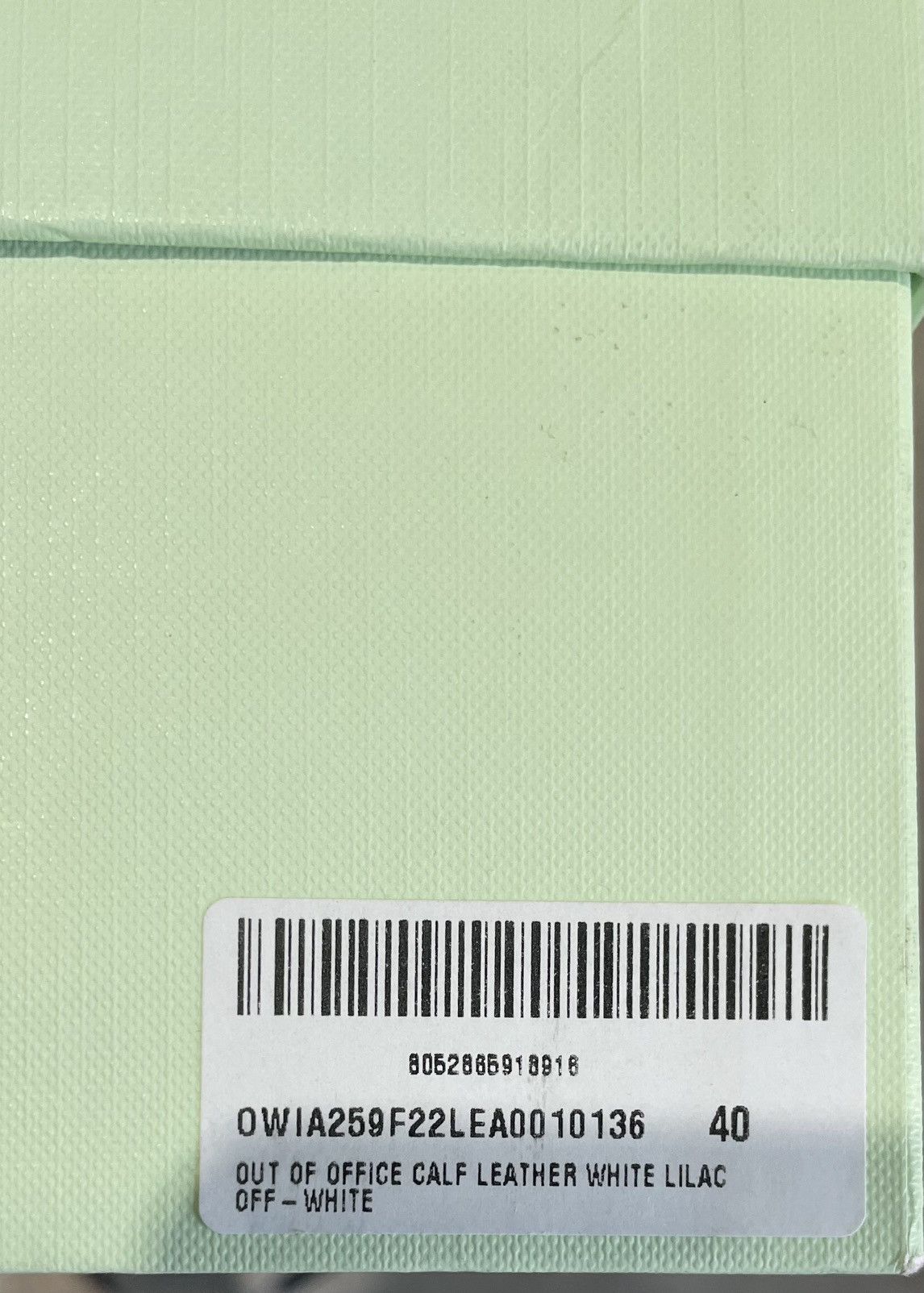 Off-White Off-White Out Of Office Calf Leather Sneakers White/Purple Size US 10 / IT 40 - 20 Thumbnail